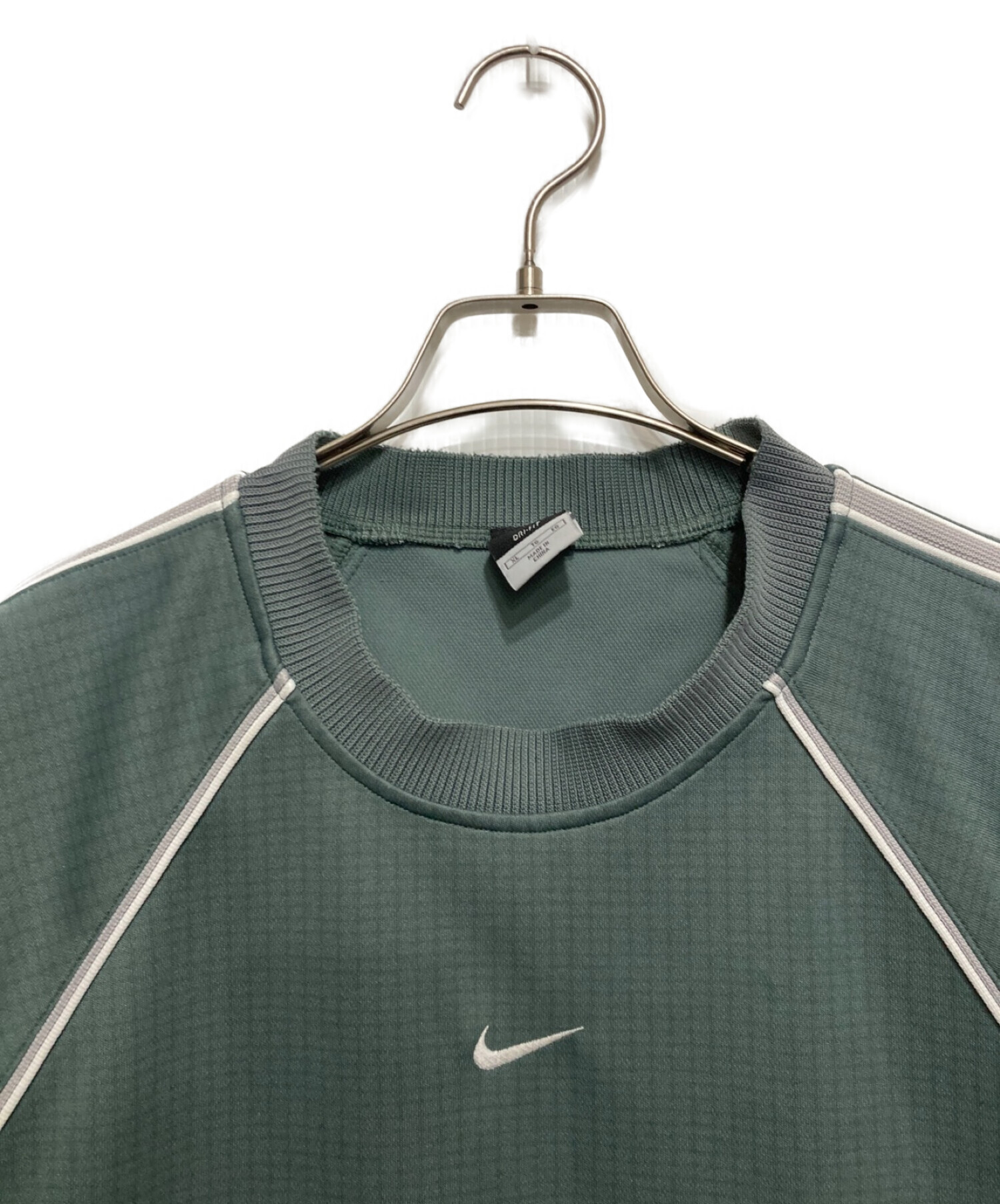 NIKE (ナイキ) ラグランスウェット グリーン サイズ:XL