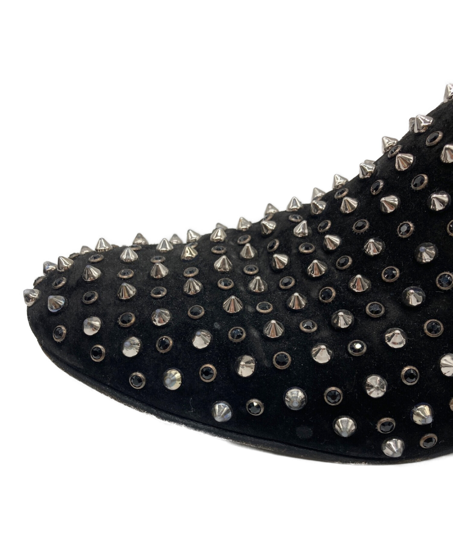 中古・古着通販】Christian Louboutin (クリスチャン・ルブタン) ROLLERBOY SPIKES RINGSTRASS FLAT  VEAU ブラック サイズ:43 1/2｜ブランド・古着通販 トレファク公式【TREFAC FASHION】スマホサイト