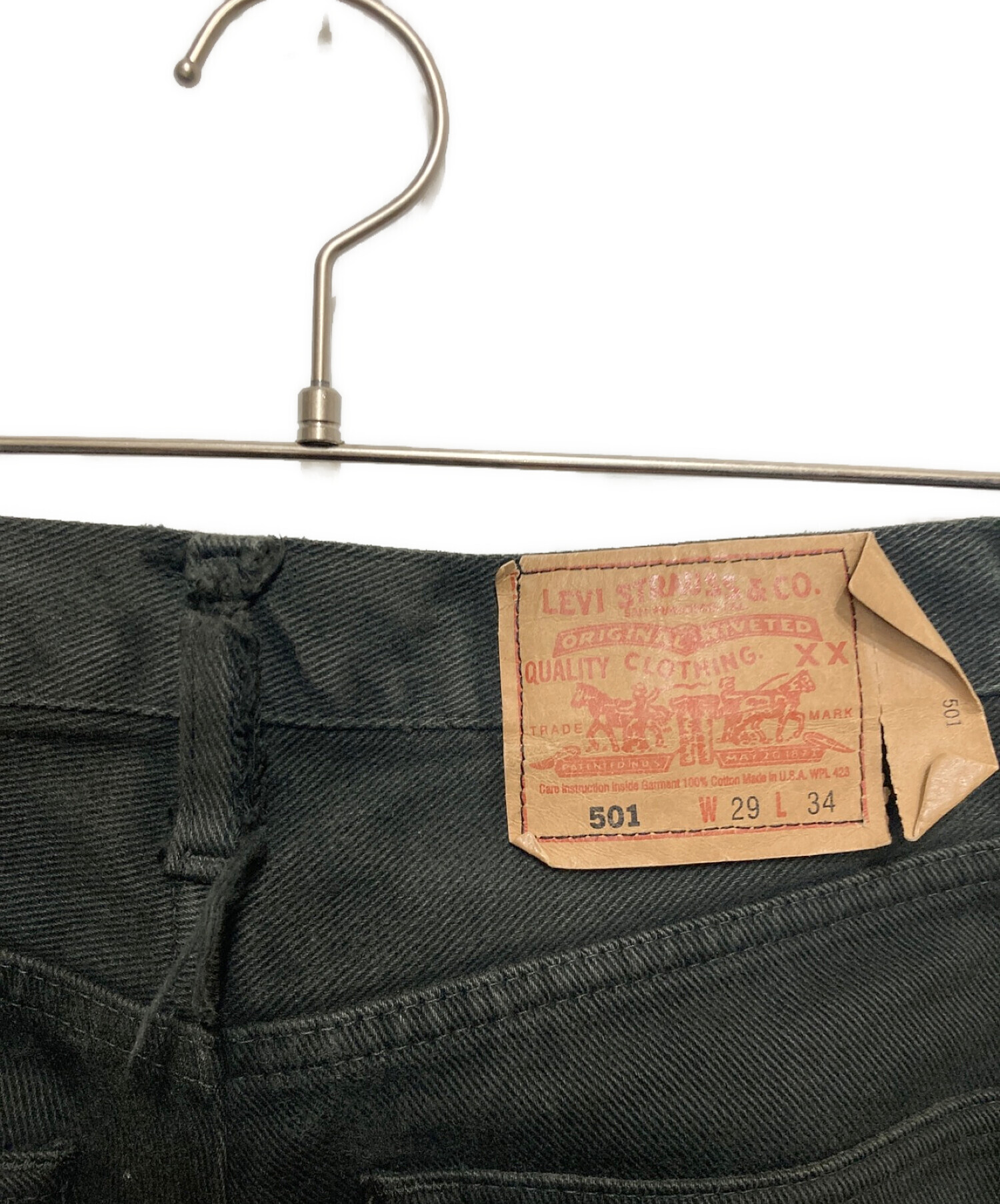 中古・古着通販】LEVI'S (リーバイス) 501 90s後染めブラックデニム 