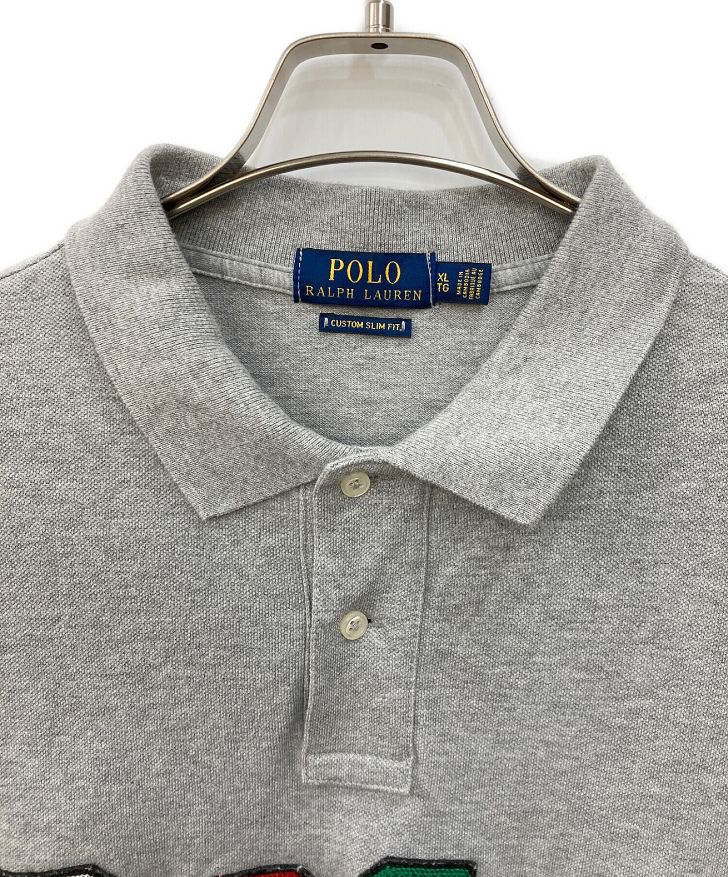 POLO RALPH LAUREN (ポロ・ラルフローレン) ポロシャツ グレー サイズ:XL