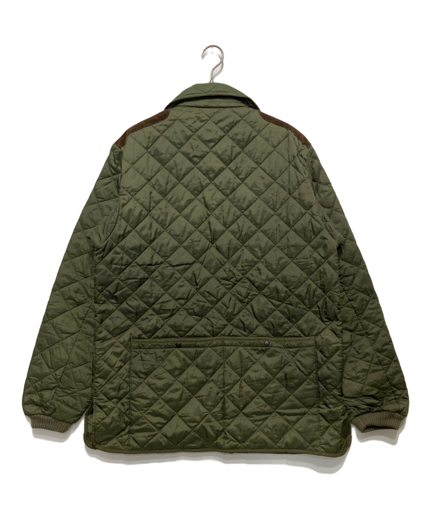 中古・古着通販】Barbour (バブアー) キーパーウェア キルティング ジャケット カーキ×ブラウン サイズ:S｜ブランド・古着通販  トレファク公式【TREFAC FASHION】スマホサイト