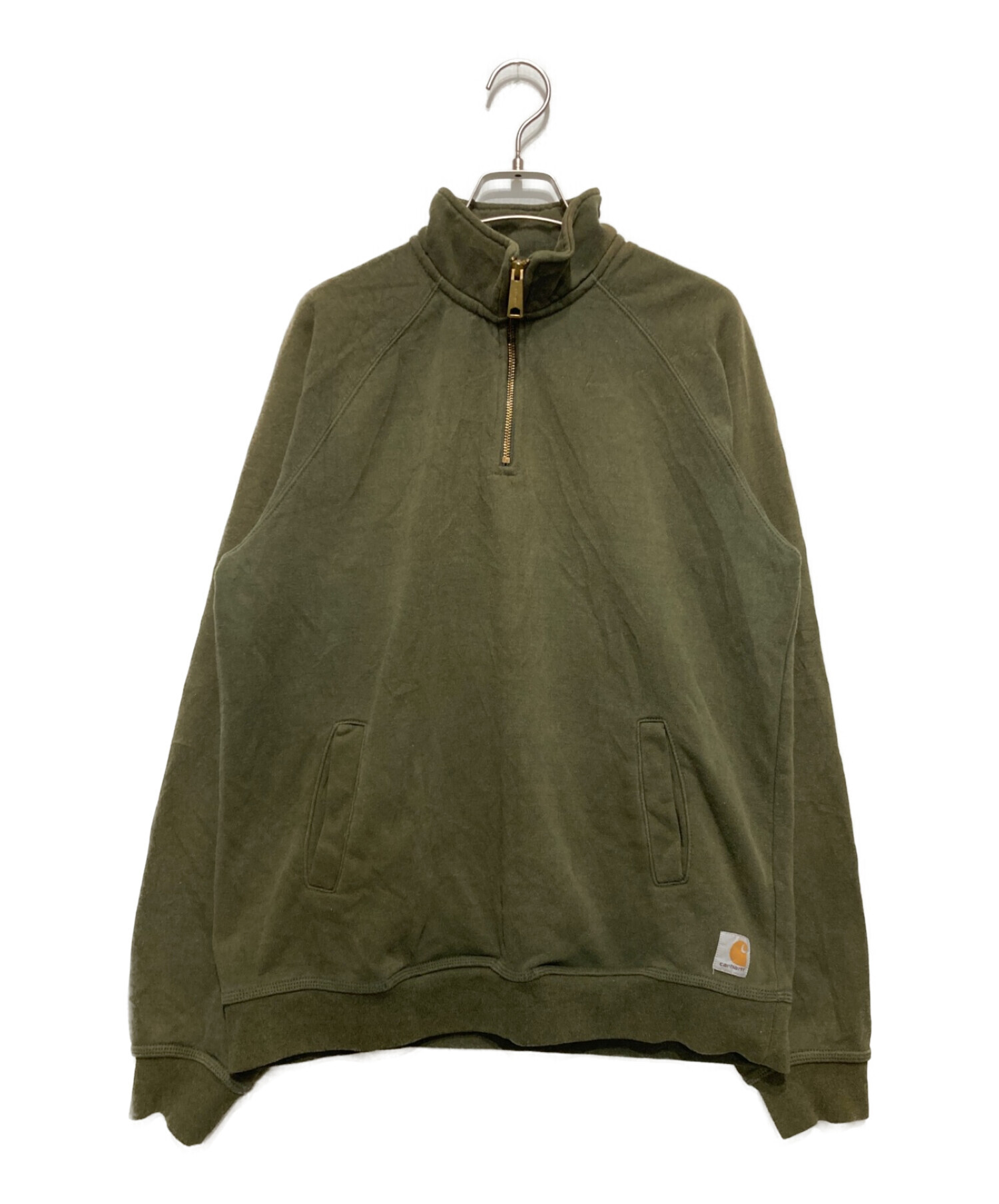 中古・古着通販】CarHartt (カーハート) ハーフジップスウェット k503 オリーブ サイズ:S｜ブランド・古着通販  トレファク公式【TREFAC FASHION】スマホサイト