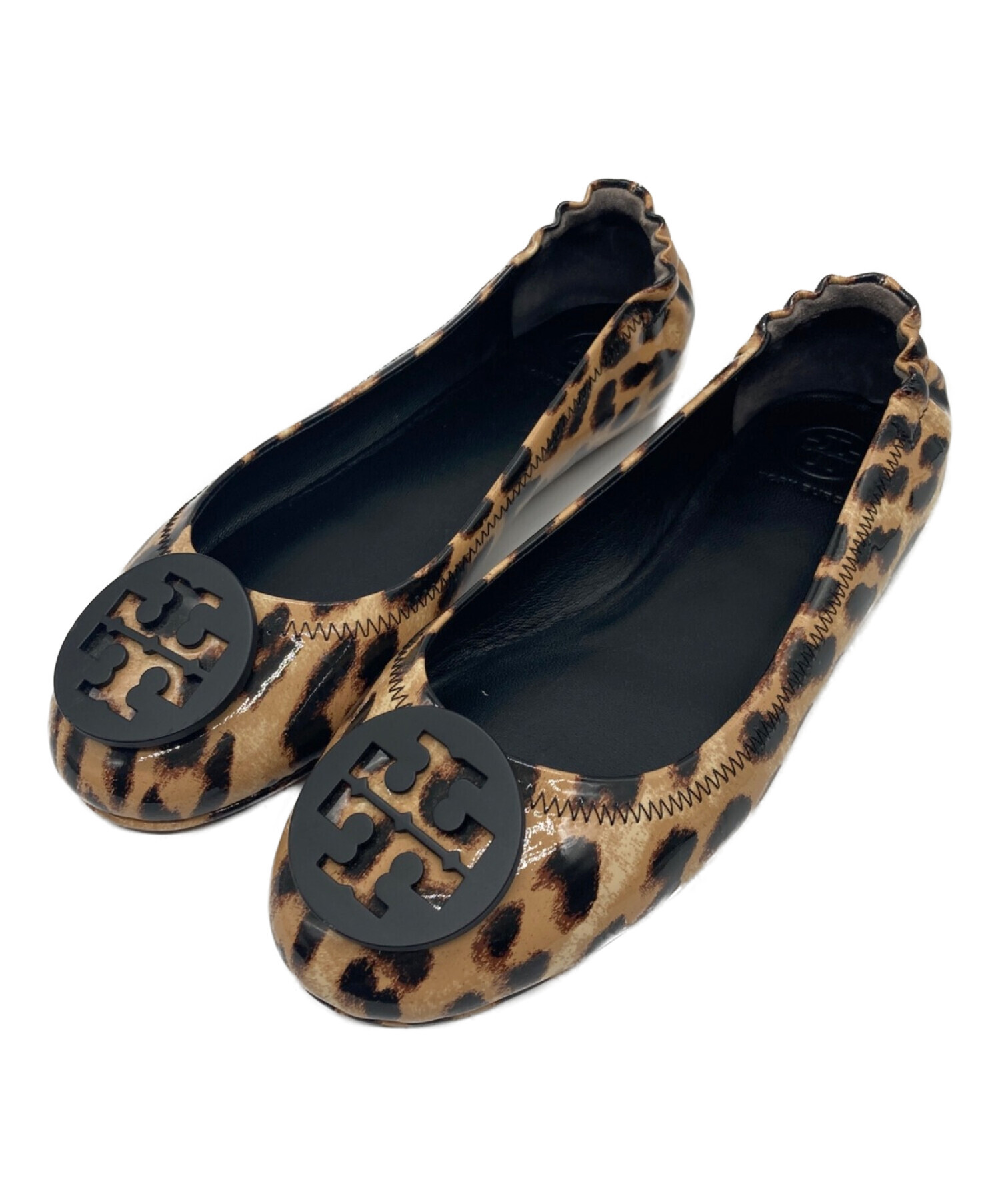 TORY BURCH (トリーバーチ) フラットパンプス ブラウン サイズ:SIZE7