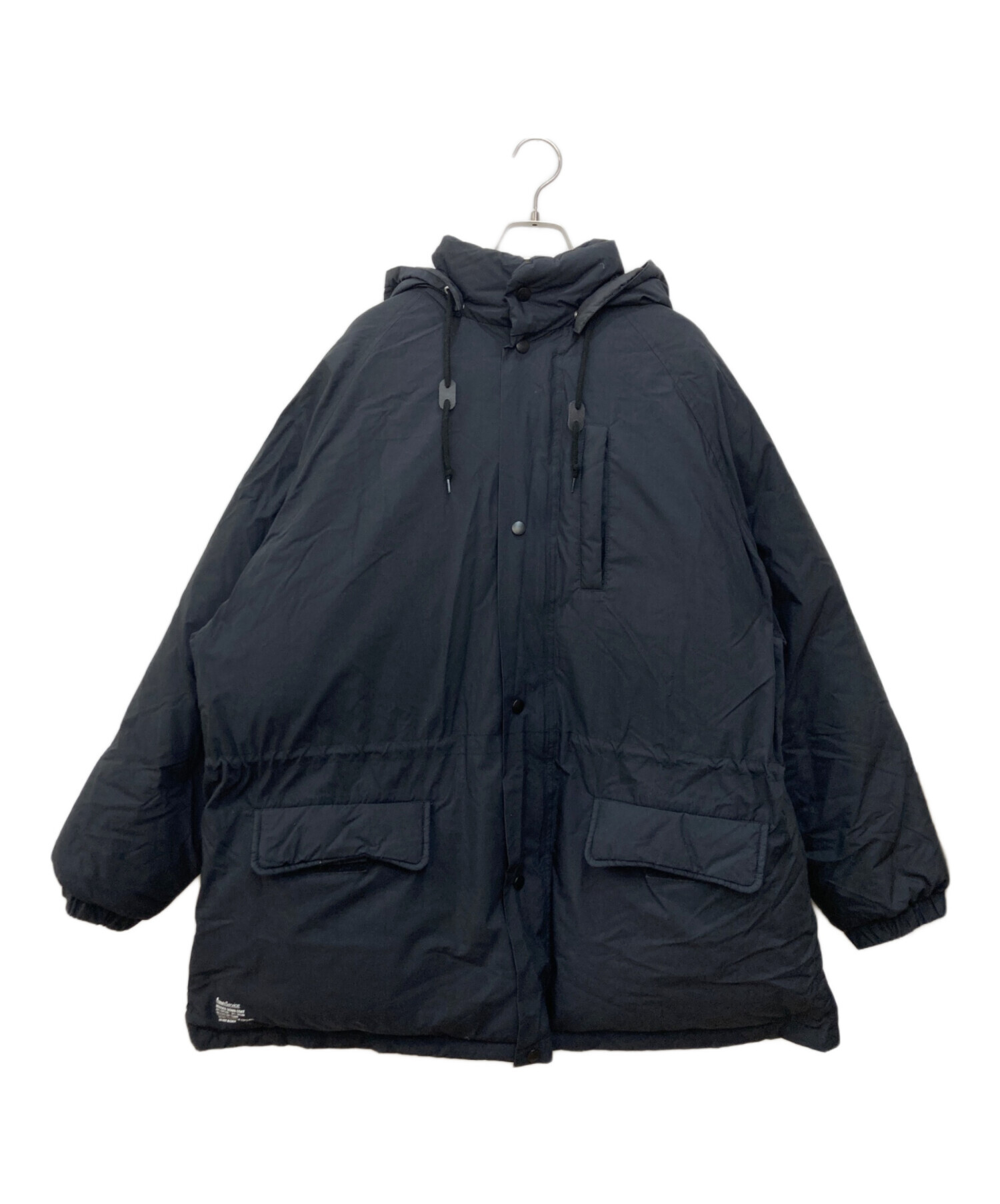 中古・古着通販】FreshService (フレッシュサービス) LONG HOODED DOWN COAT ブラック サイズ:L｜ブランド・古着通販  トレファク公式【TREFAC FASHION】スマホサイト