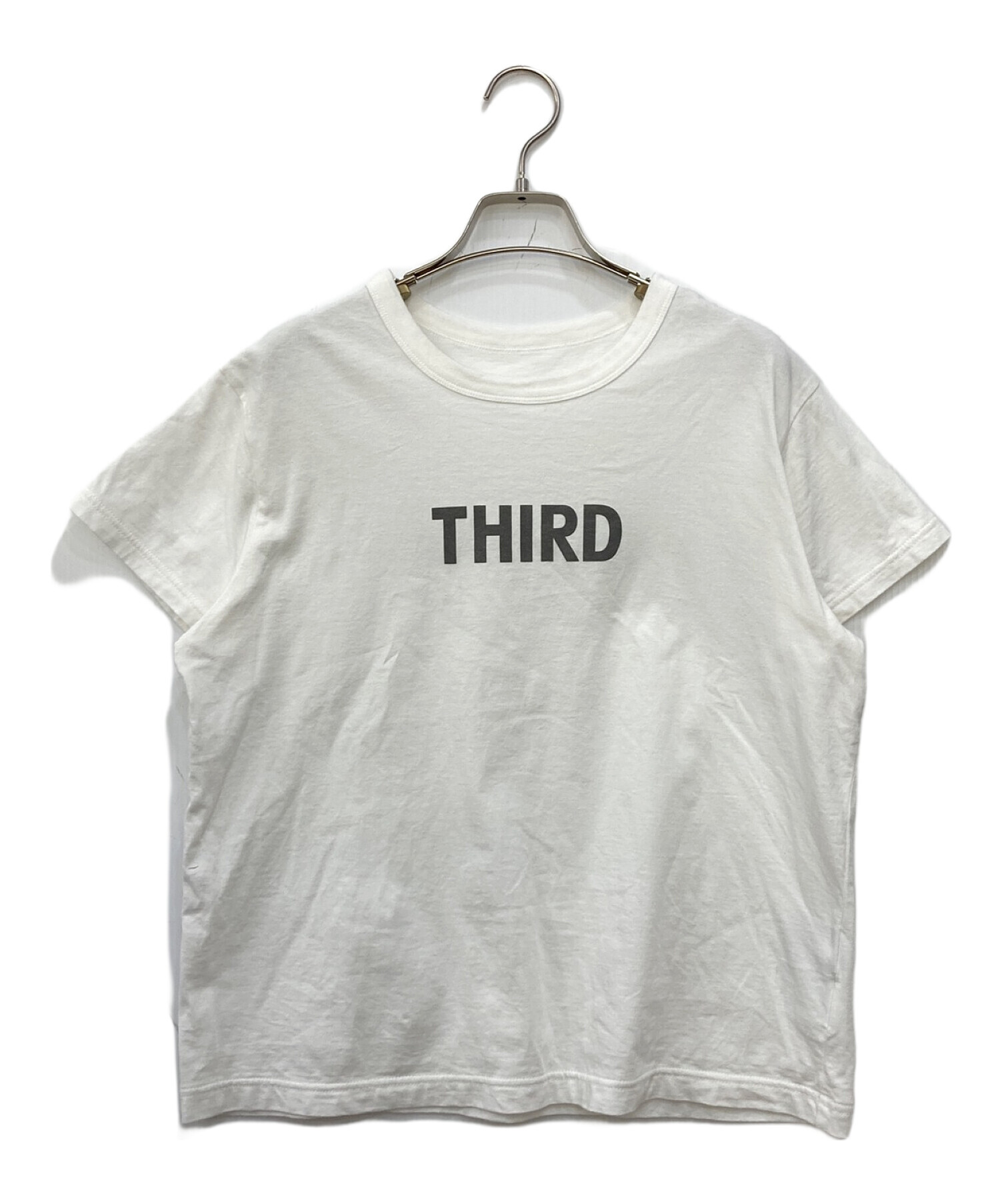THIRD MAGAZINE (サードマガジン) ロゴTシャツ ホワイト サイズ:9号