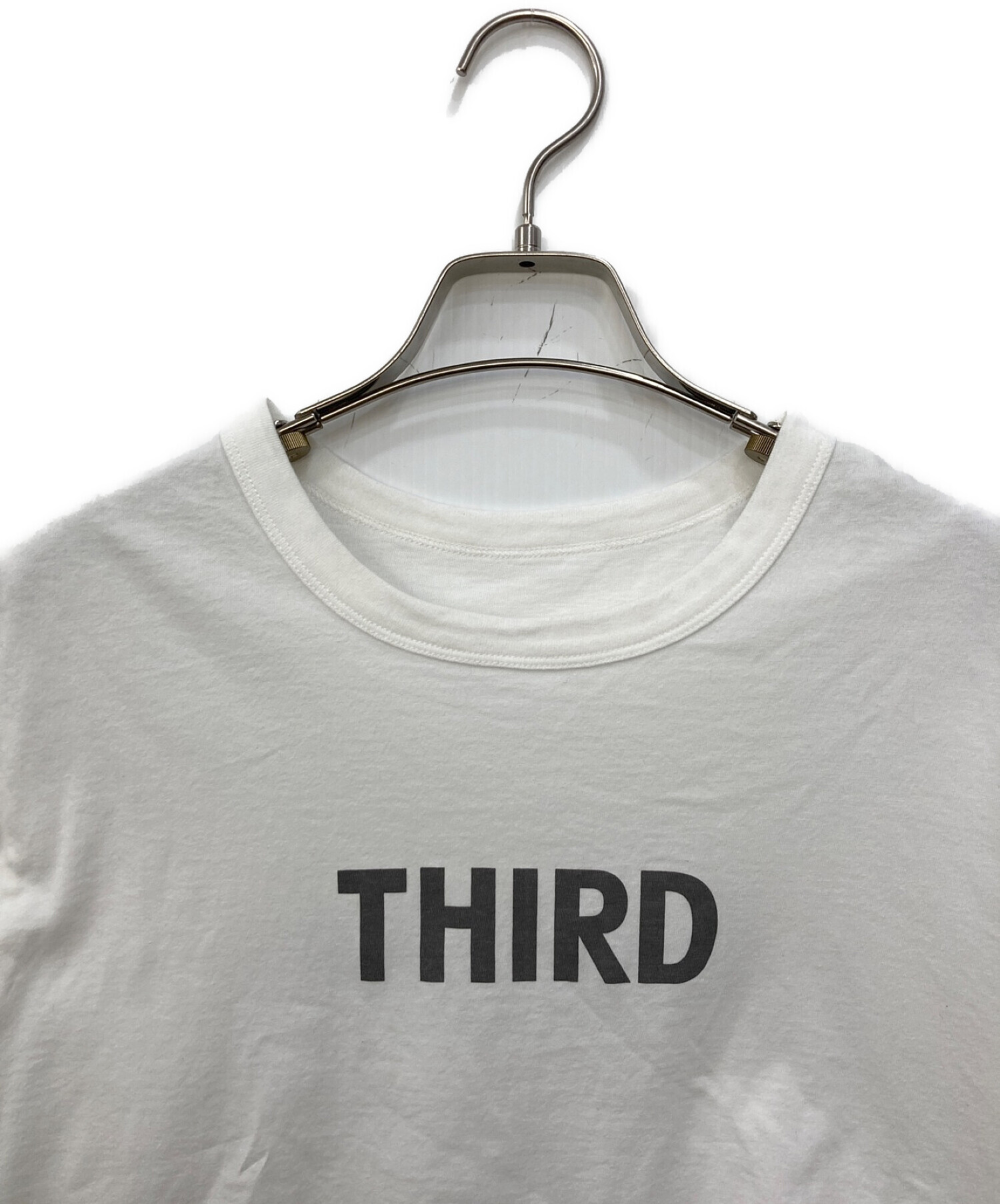 THIRD MAGAZINE (サードマガジン) ロゴTシャツ ホワイト サイズ:9号