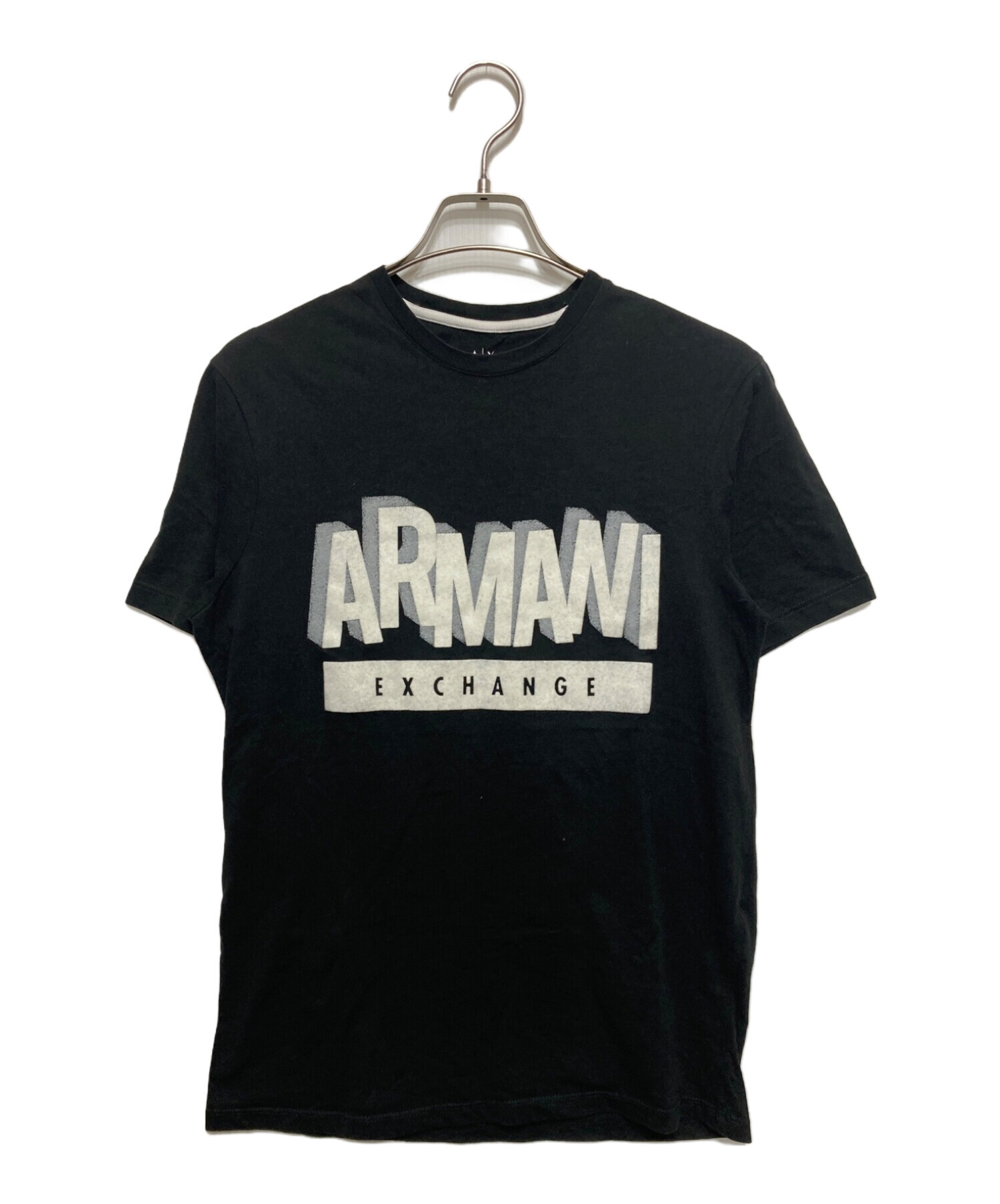 中古・古着通販】ARMANI EXCHANGE (アルマーニ エクスチェンジ) ロゴTシャツ ブラック サイズ:XS｜ブランド・古着通販  トレファク公式【TREFAC FASHION】スマホサイト