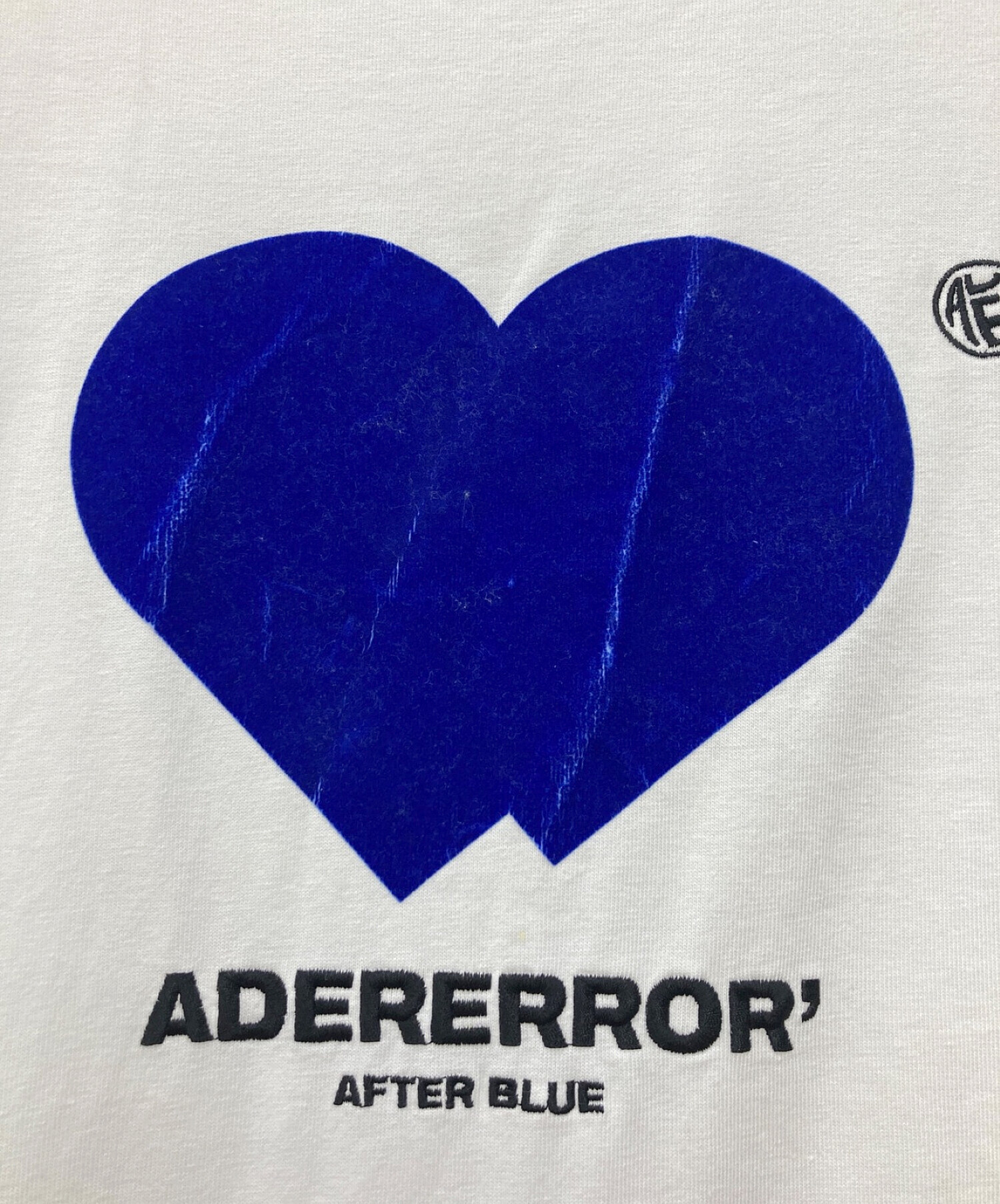 ADER error (アーダーエラー) TWIN HEART LOGO T-SHIRT　ツインハートロゴTシャツ ホワイト サイズ:A2