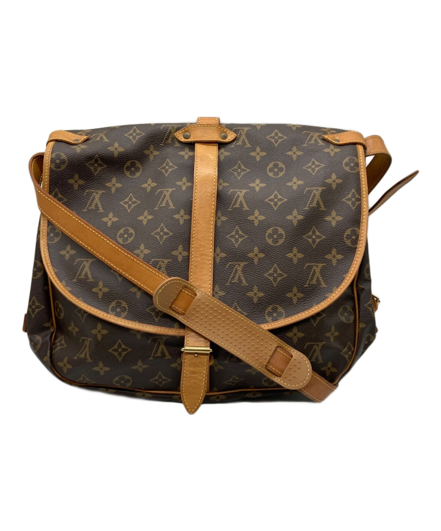 中古・古着通販】LOUIS VUITTON (ルイ ヴィトン) モノグラム ソミュール35 ショルダーバッグ ブラウン｜ブランド・古着通販  トレファク公式【TREFAC FASHION】スマホサイト