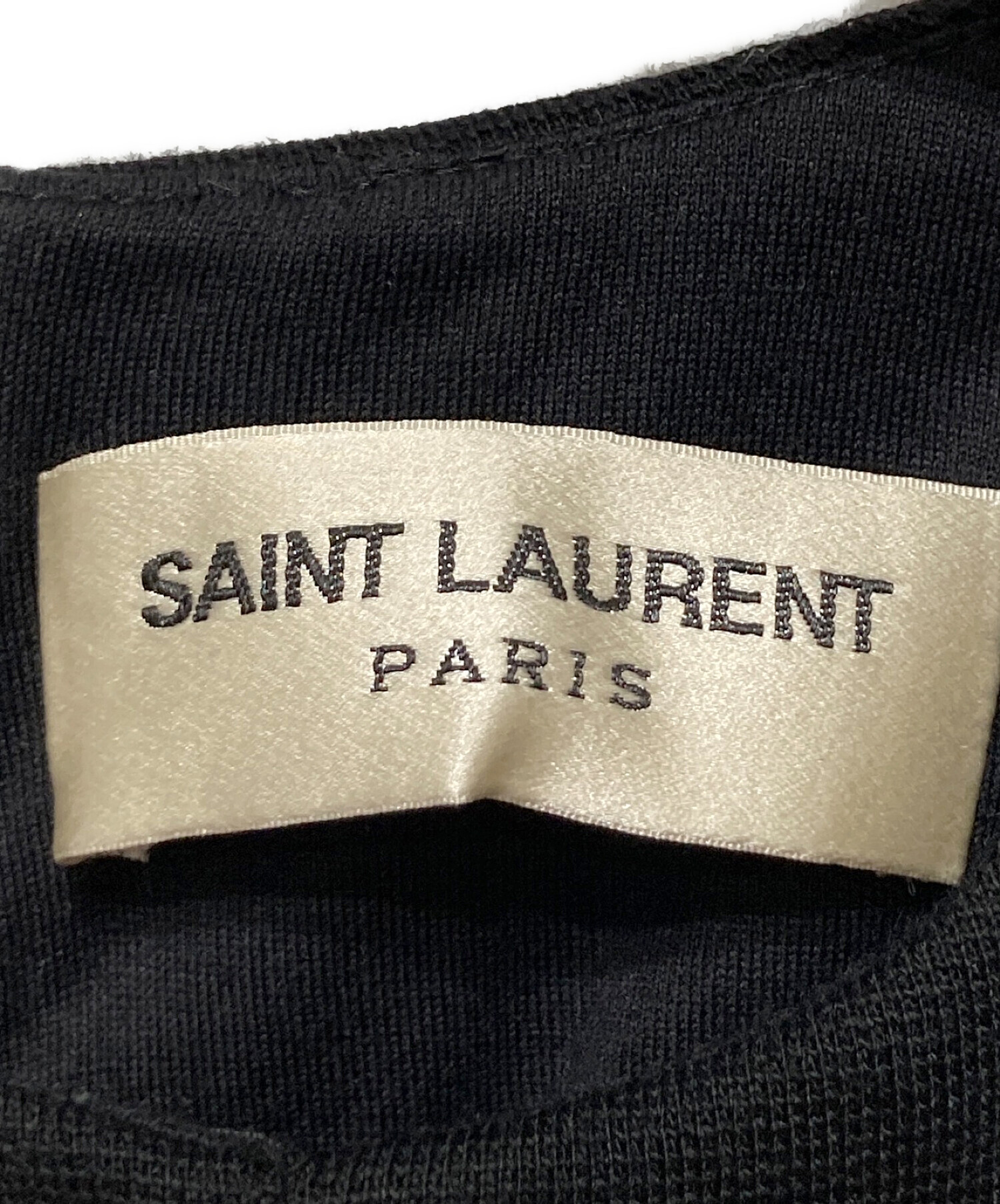 中古・古着通販】Saint Laurent Paris (サンローランパリ) ノースリーブワンピース ブラック サイズ:XS｜ブランド・古着通販  トレファク公式【TREFAC FASHION】スマホサイト