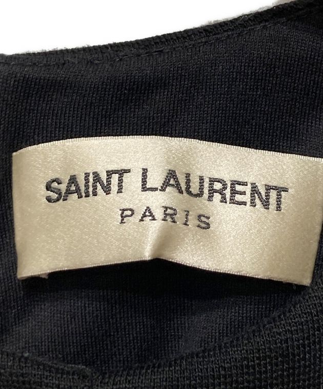 Saint Laurent Paris (サンローランパリ) ノースリーブワンピース ブラック サイズ:XS