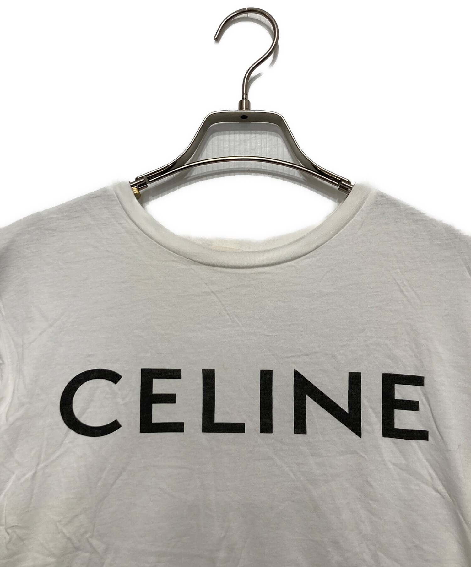 CELINE (セリーヌ) ロゴTシャツ ホワイト サイズ:XL