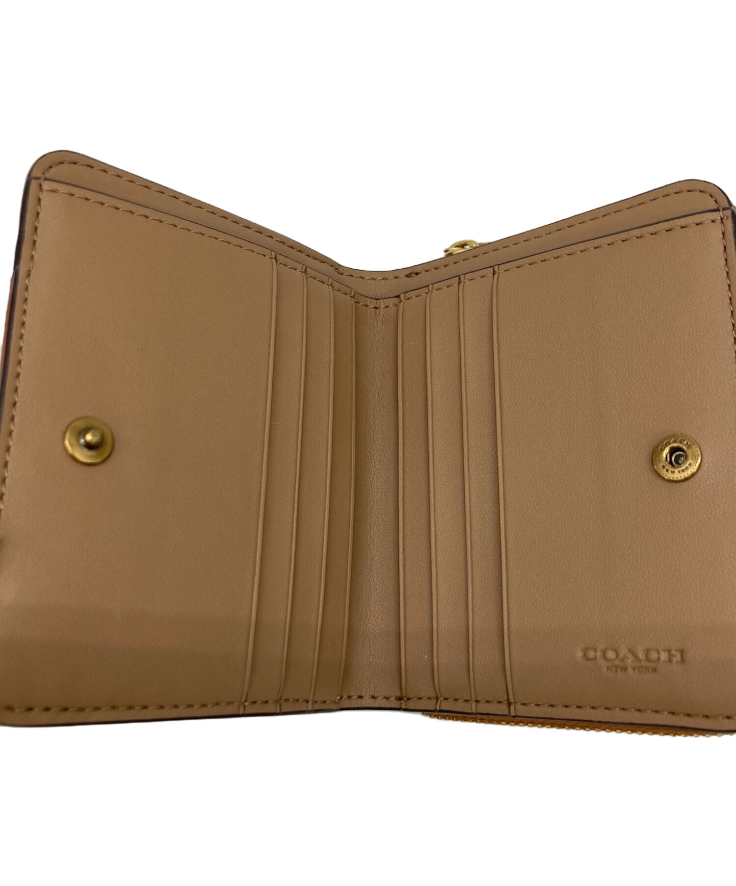 中古・古着通販】COACH (コーチ) ビルフォールド ウォレット・ホース アンド キャリッジ プリント ブラウン｜ブランド・古着通販  トレファク公式【TREFAC FASHION】スマホサイト