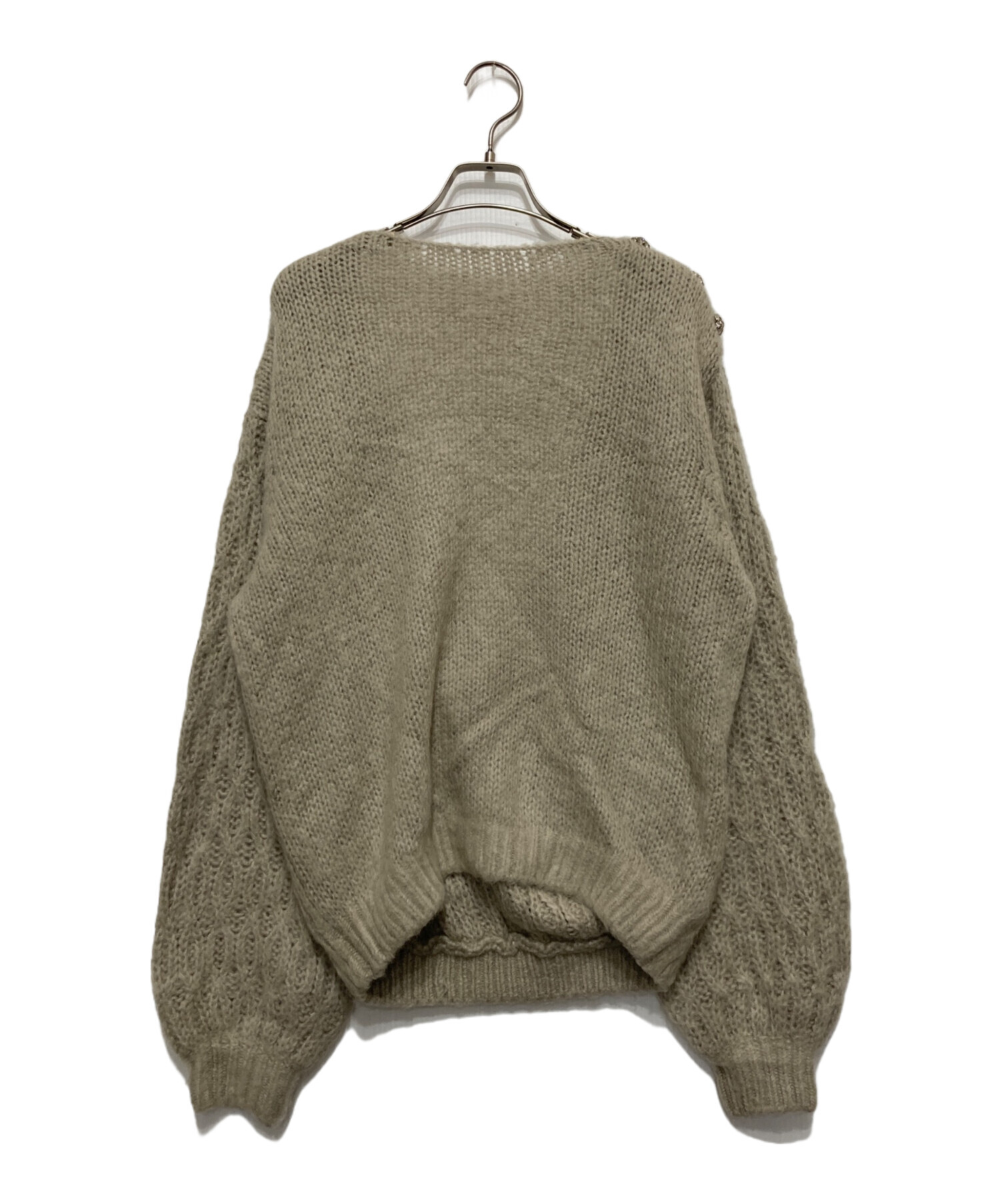 中古・古着通販】Her lip to (ハーリップトゥ) Mohair-blend Knit Pullover ベージュ  サイズ:F｜ブランド・古着通販 トレファク公式【TREFAC FASHION】スマホサイト