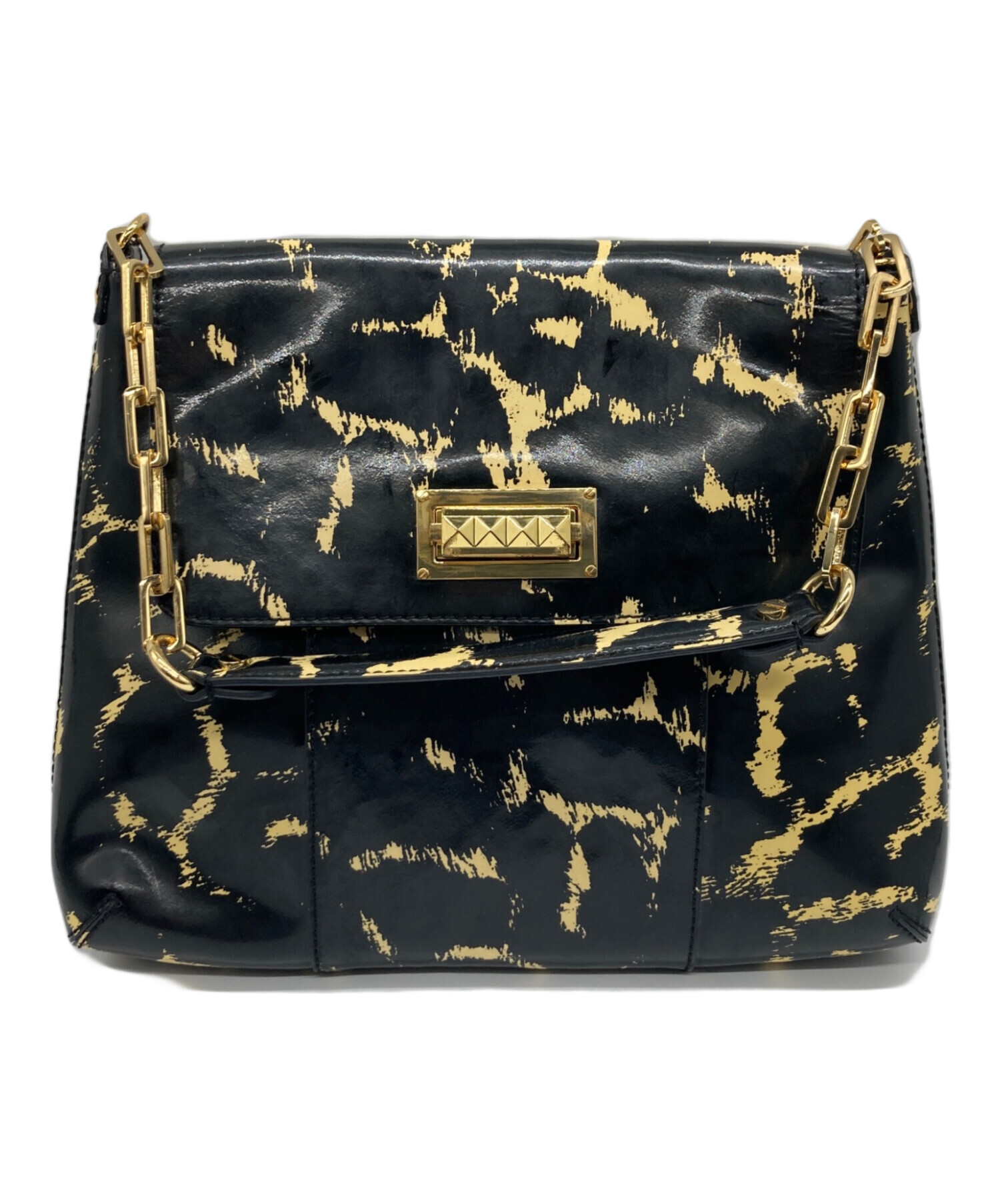 中古・古着通販】TORY BURCH (トリーバーチ) チェーンショルダーバッグ ブラック×イエロー｜ブランド・古着通販 トレファク公式【TREFAC  FASHION】スマホサイト