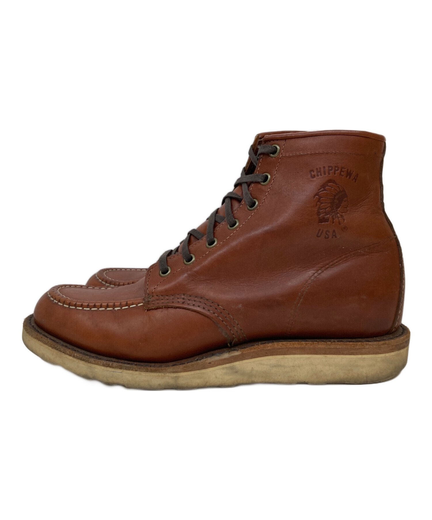 中古・古着通販】CHIPPEWA (チペワ) レースアップブーツ ブラウン サイズ:26㎝｜ブランド・古着通販 トレファク公式【TREFAC  FASHION】スマホサイト