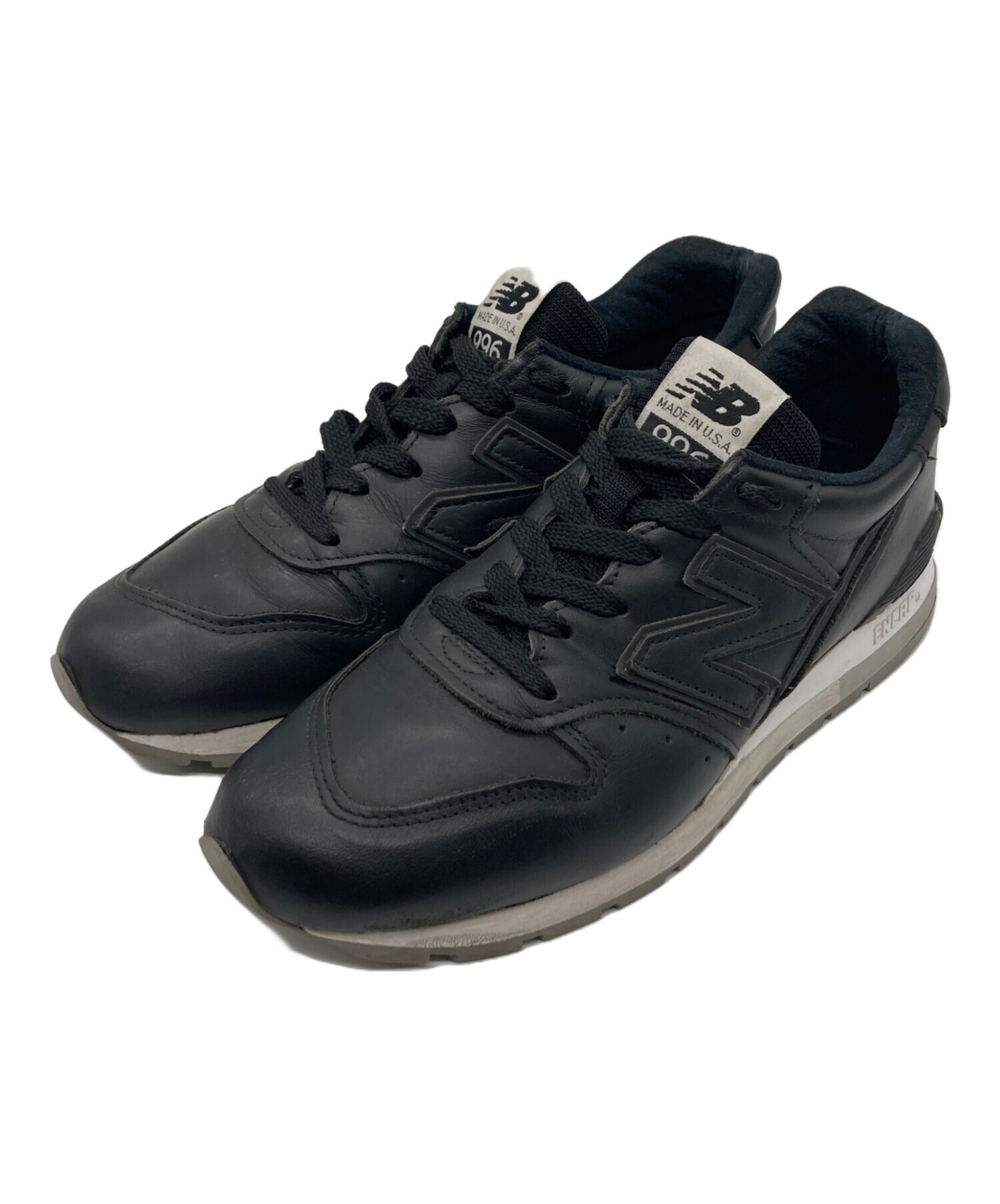 中古・古着通販】NEW BALANCE (ニューバランス) 996 'Leather Black ブラック サイズ:26.5㎝｜ブランド・古着通販  トレファク公式【TREFAC FASHION】スマホサイト