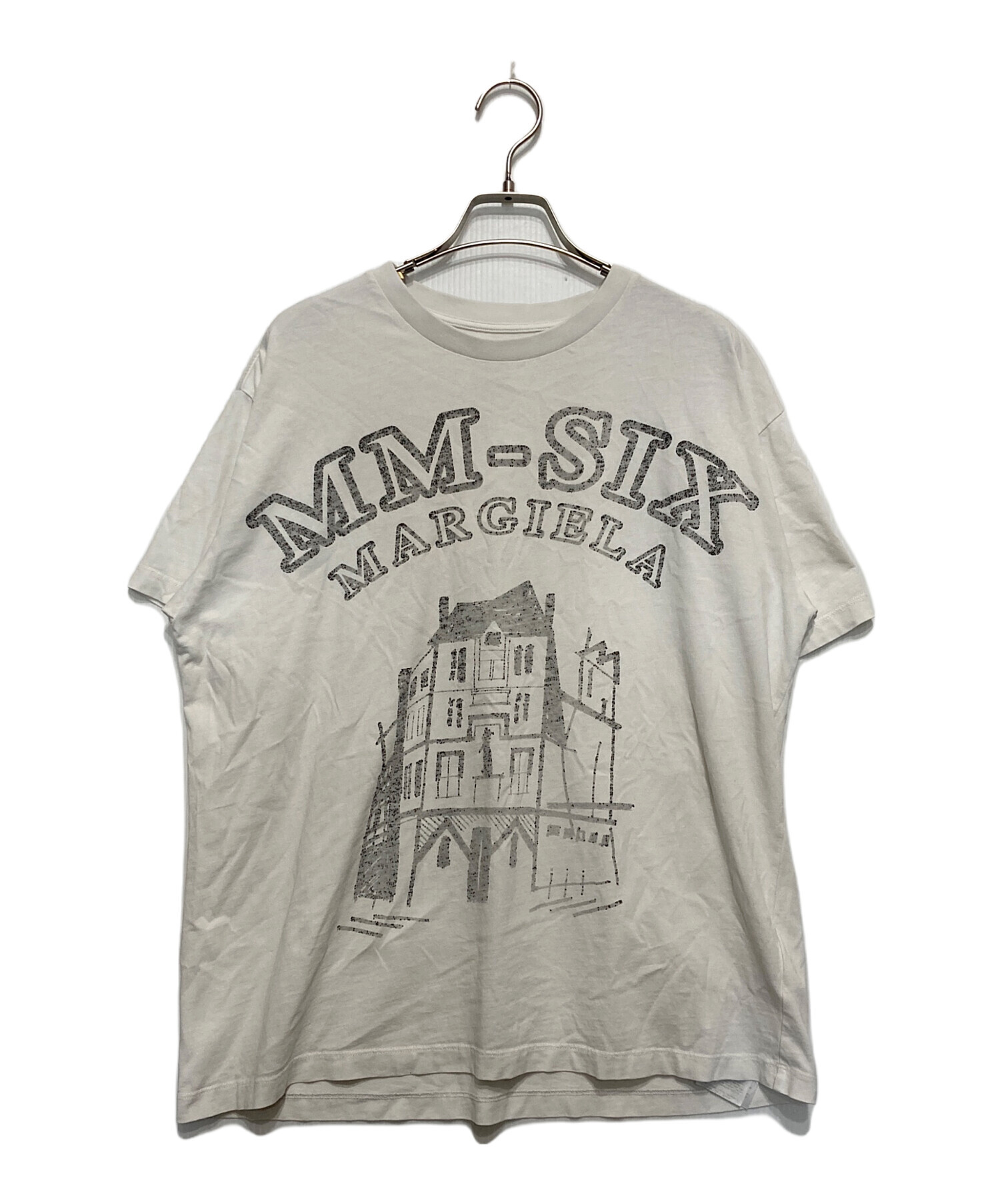 中古・古着通販】MM6 Maison Margiela (エムエムシックス メゾンマルジェラ) プリントTシャツ ホワイト  サイズ:XS｜ブランド・古着通販 トレファク公式【TREFAC FASHION】スマホサイト