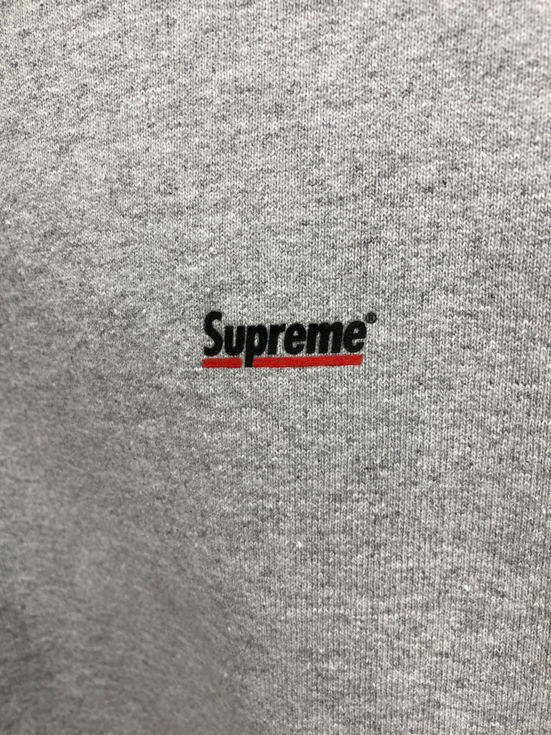 SUPREME (シュプリーム) Underline Hooded Sweatshirt　アンダーラインフーデッドスウェットシャツ グレー サイズ:M