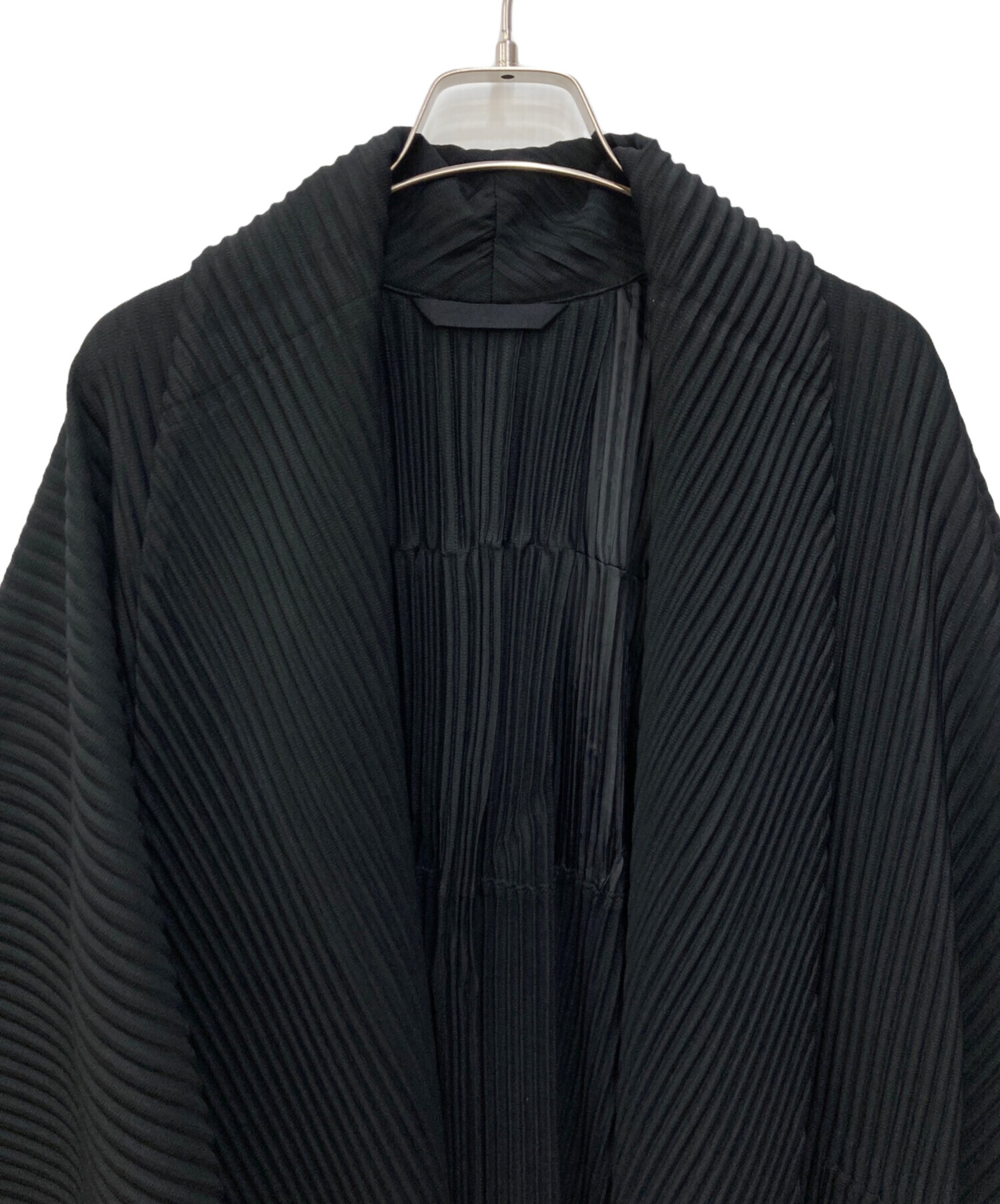 HOMME PLISSE ISSEY MIYAKE (オムプリッセ イッセイ ミヤケ) 19AW羽織コート ブラック サイズ:SIZE1