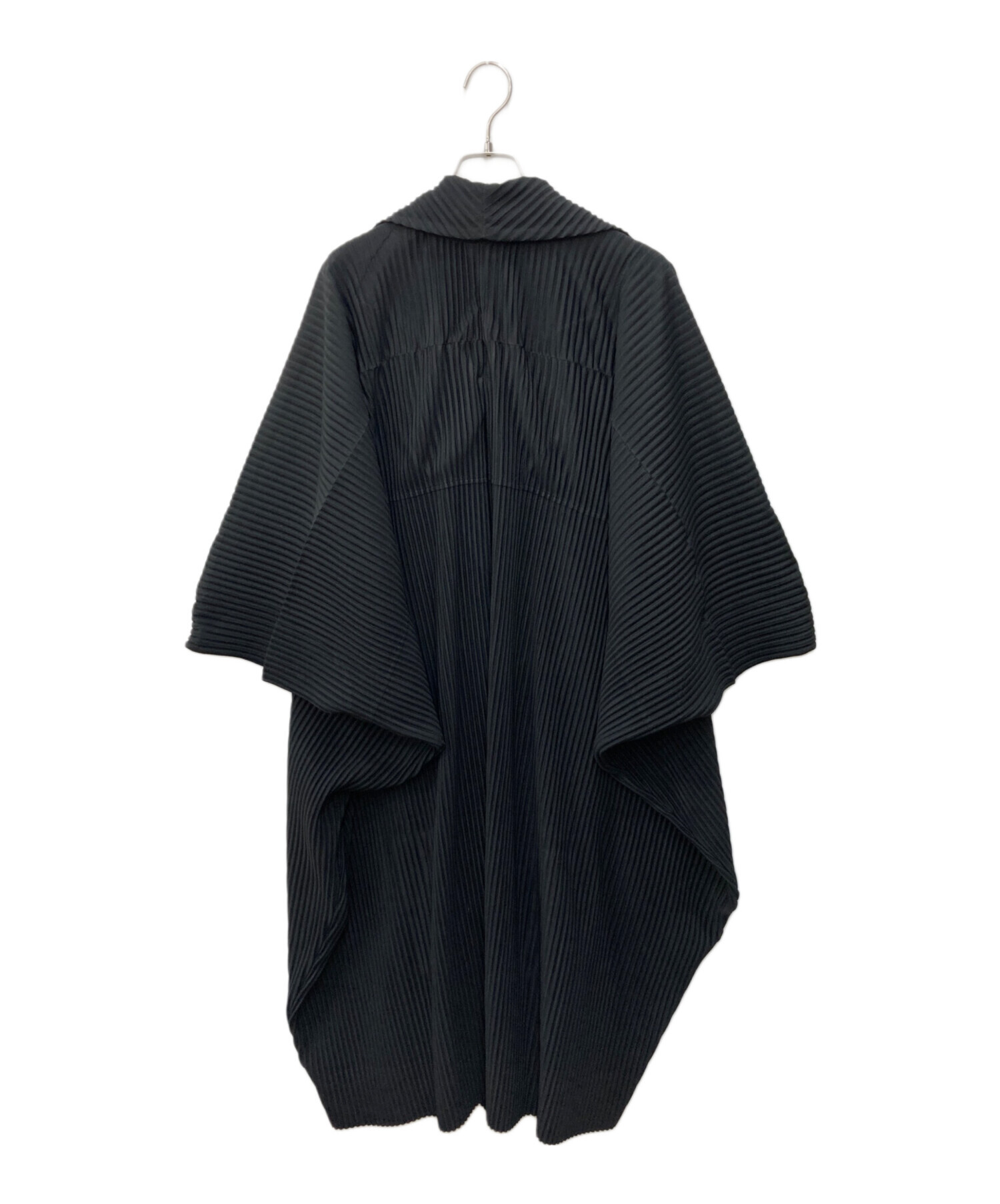 HOMME PLISSE ISSEY MIYAKE (オムプリッセ イッセイ ミヤケ) 19AW羽織コート ブラック サイズ:SIZE1