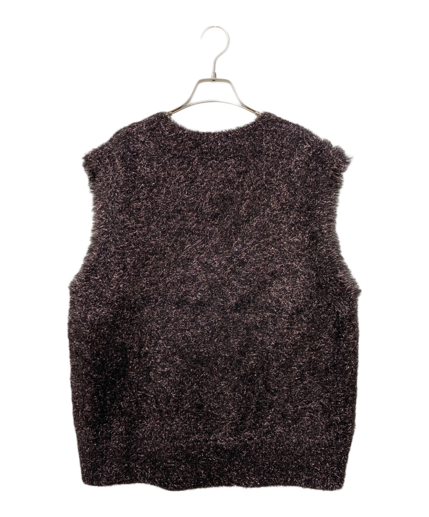 Gypsohila (ジプソフィア) Glitter Knit Vest ブラック サイズ:F