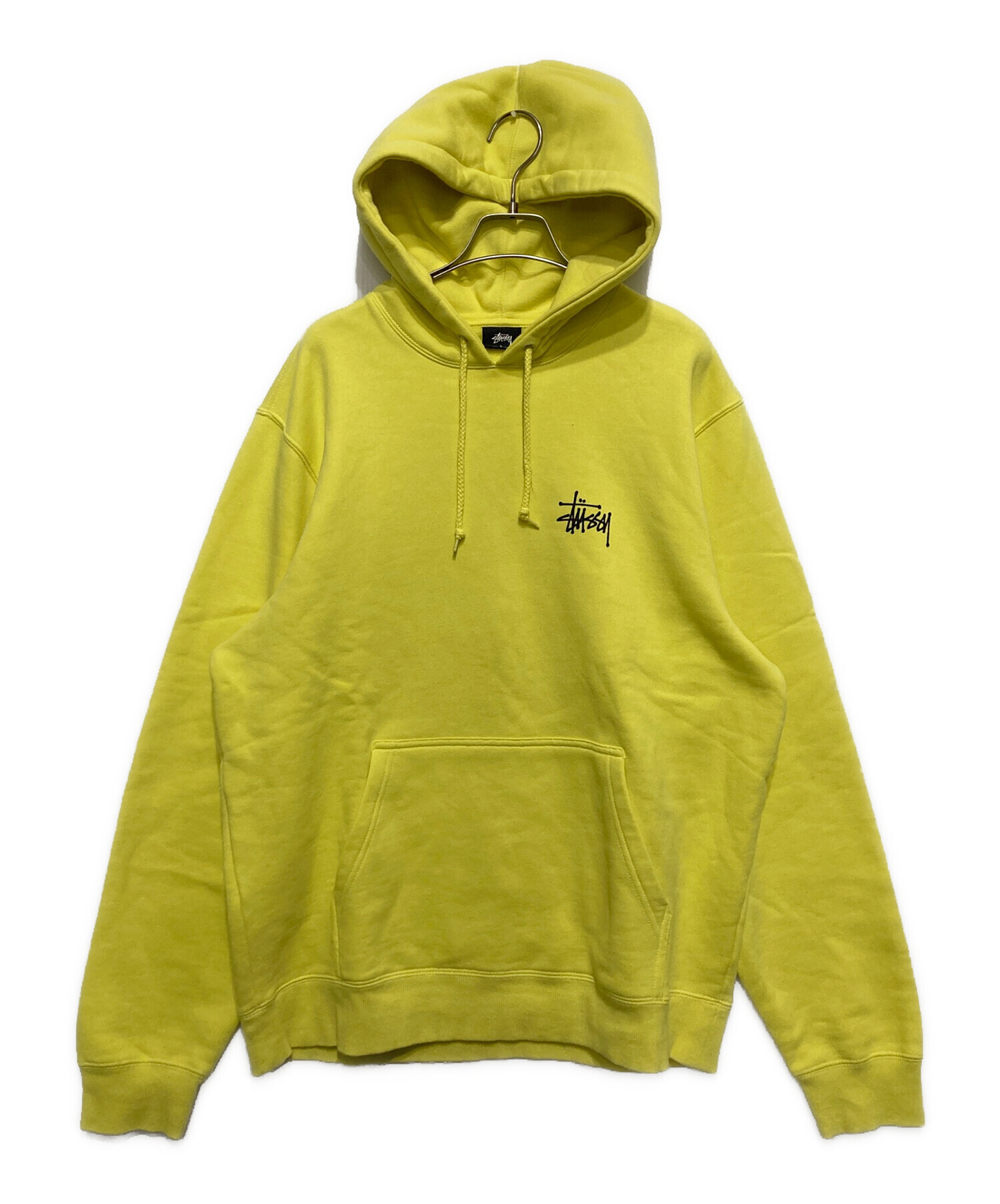 中古・古着通販】stussy (ステューシー) Stock Logo Hoodie ストックロゴフーディー イエロー サイズ:L｜ブランド・古着通販  トレファク公式【TREFAC FASHION】スマホサイト