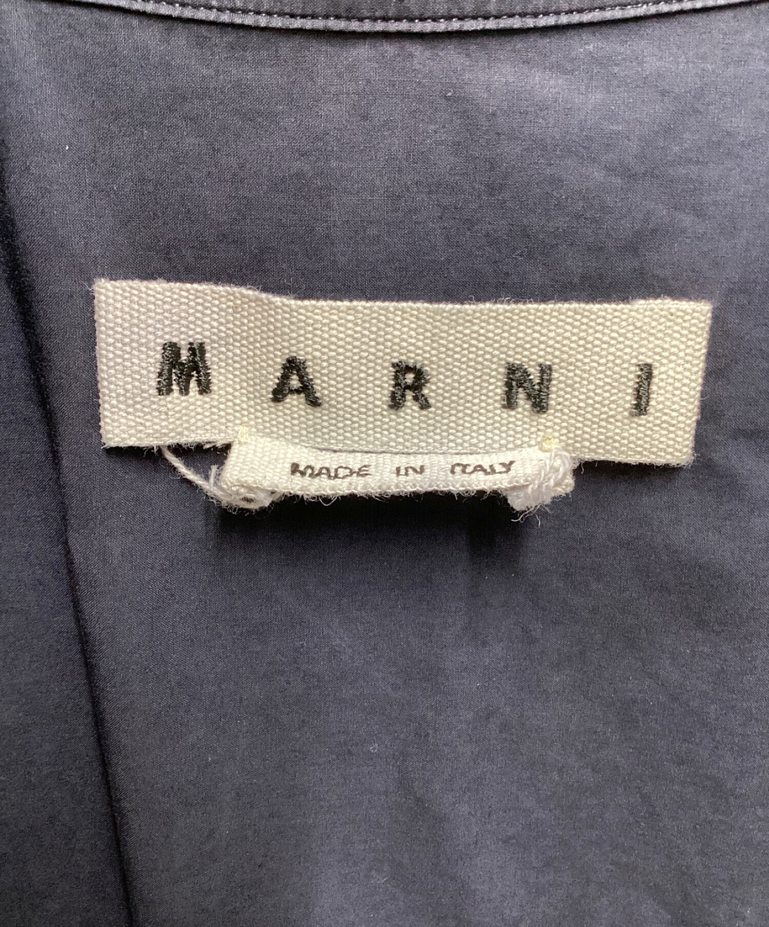 MARNI (マルニ) ロングスリーブシャツ ネイビー サイズ:44