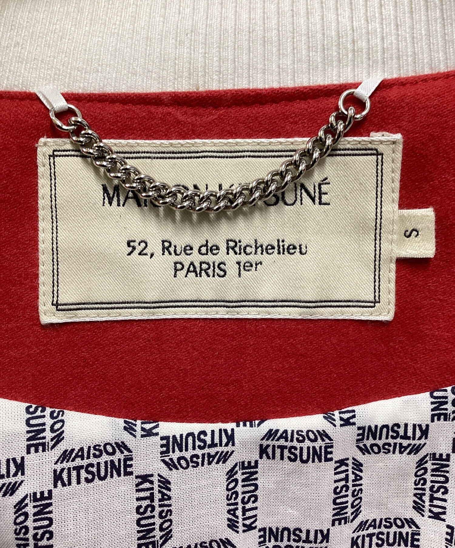 中古・古着通販】maison kitsune (メゾンキツネ) ブルゾン レッド