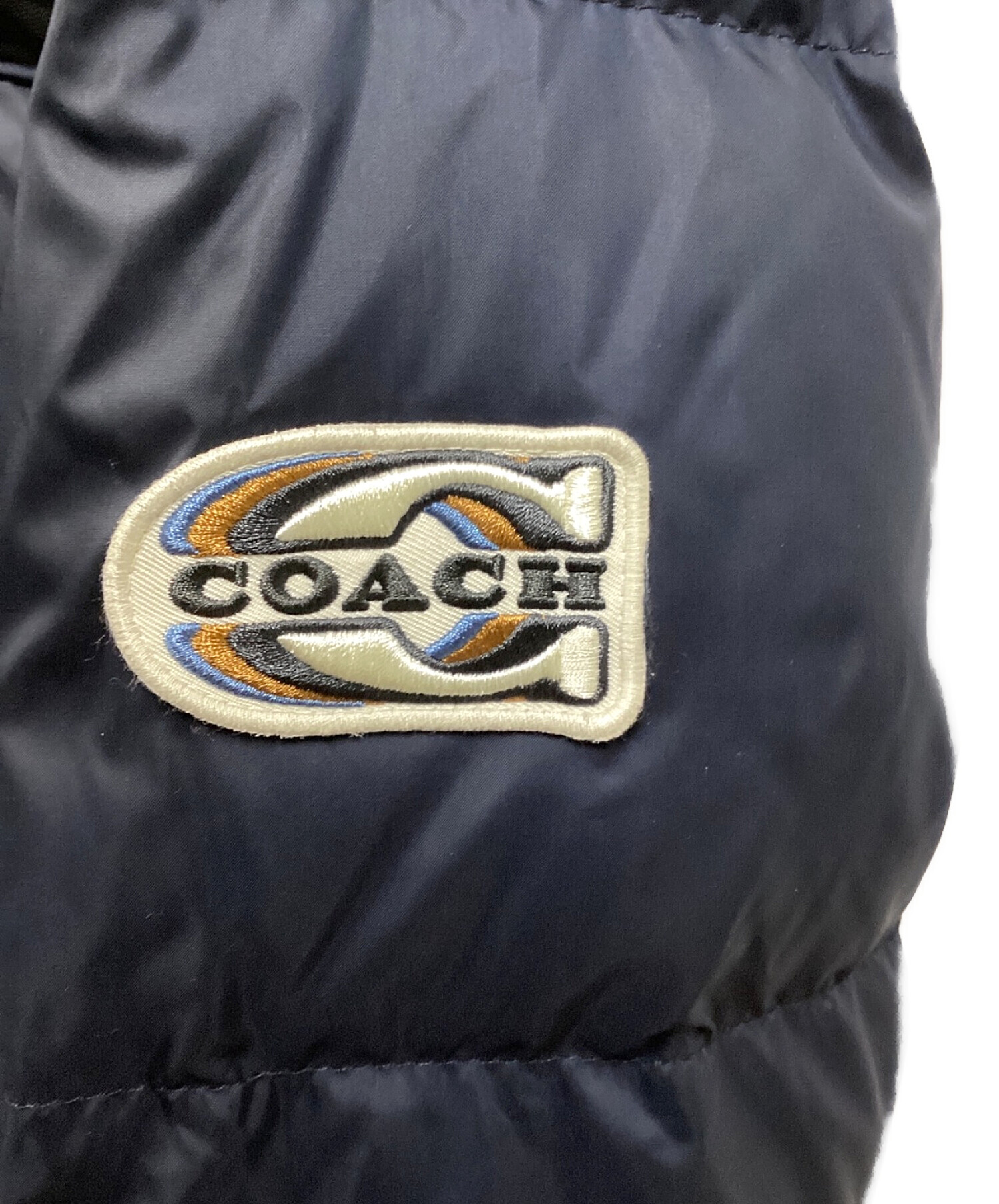 公認ストア 新品！COACH ダウンジャケット 赤 カラーブロック