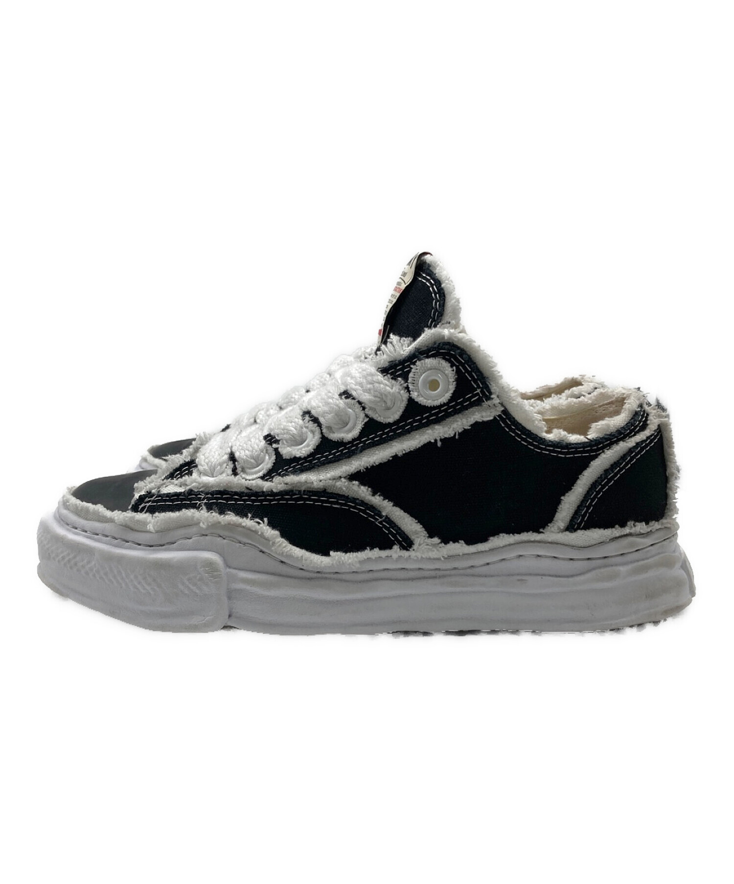 Maison MIHARA YASUHIRO (メゾン ミハラ ヤスヒロ) PETERSON LOW Overhanging canvas  Low-top sneakers ブラック サイズ:41