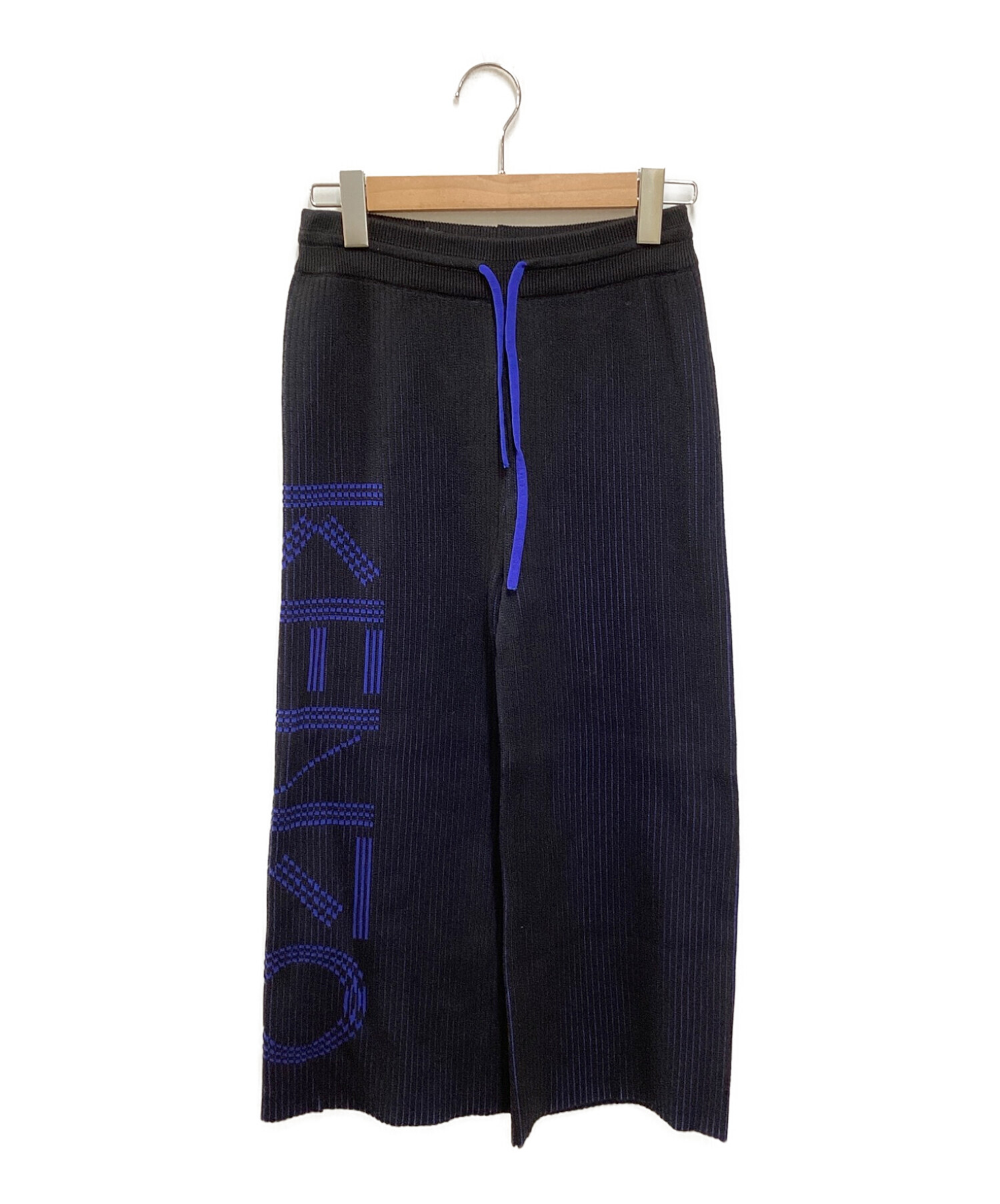 中古・古着通販】KENZO (ケンゾー) ロゴニットパンツ ブラック サイズ ...