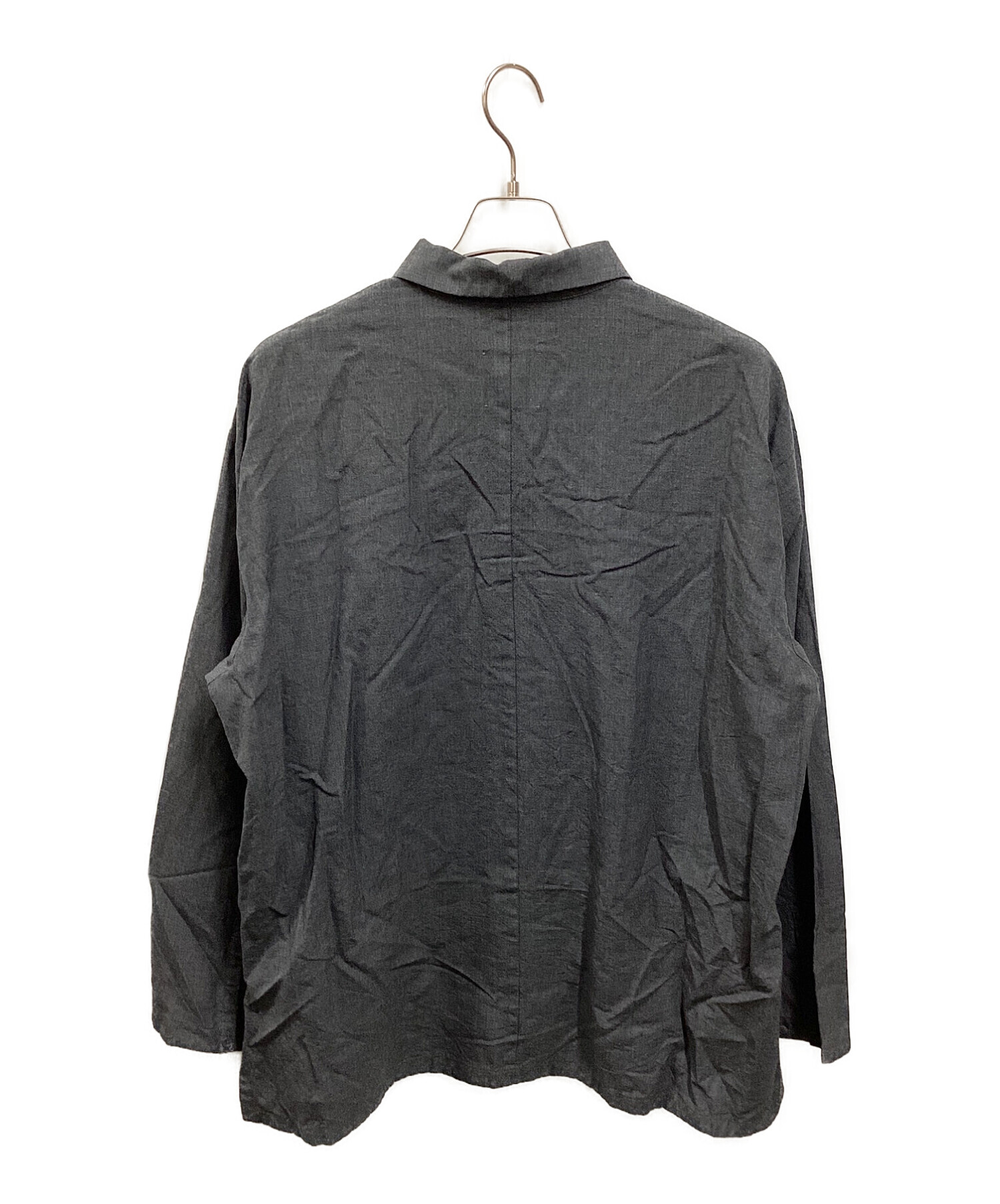 商品を販売 ATON WOOL TROPICAL OVERSIZE LONG SHIRTS - メンズ