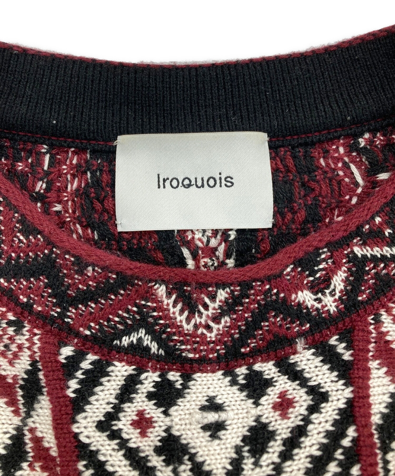 中古・古着通販】IROQUOIS (イロコイ) 7GG COOGI TUCK KNIT ホワイト