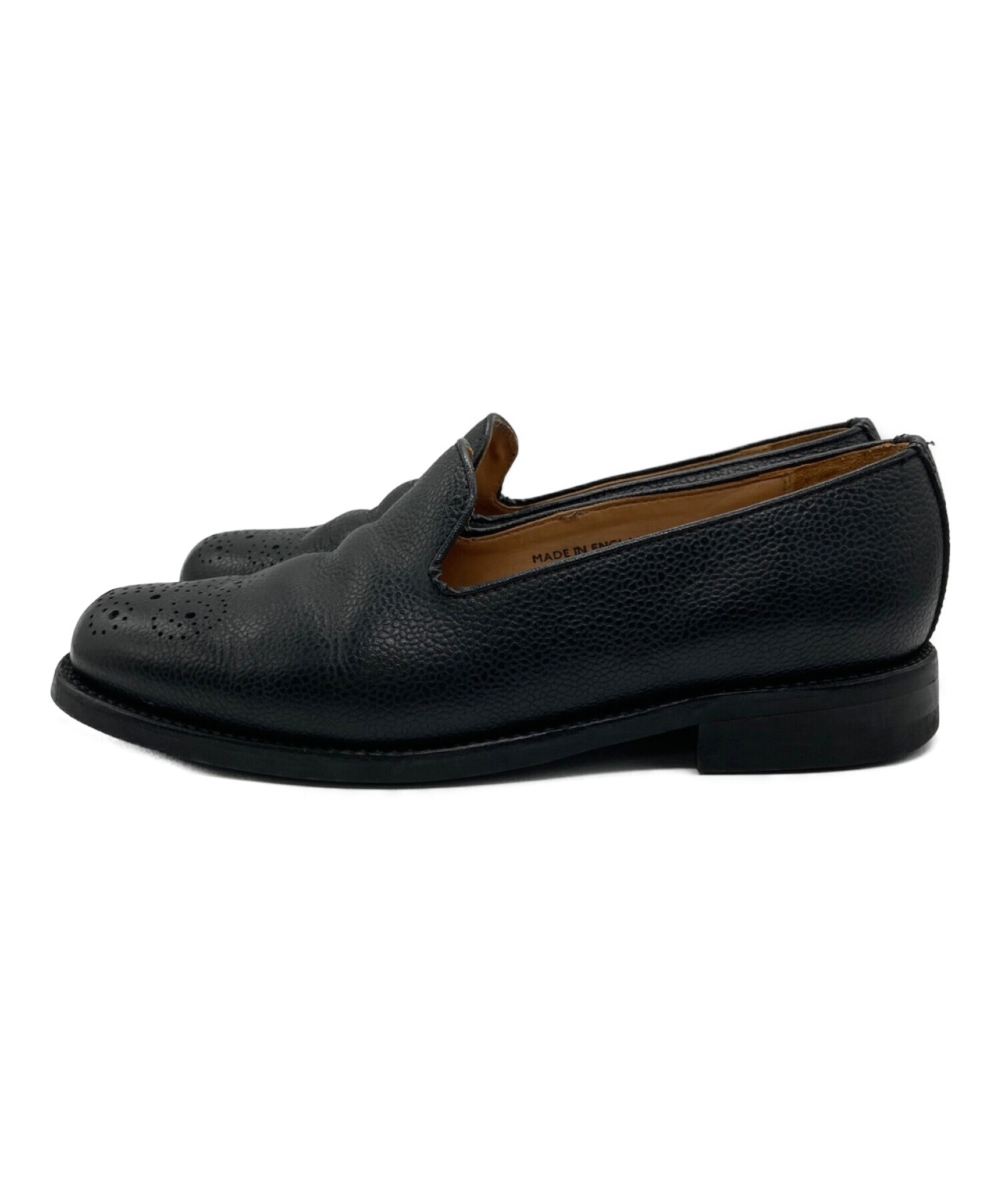 SANDERS (サンダース) Medalion Slipper Shoe ブラック サイズ:7.1/2