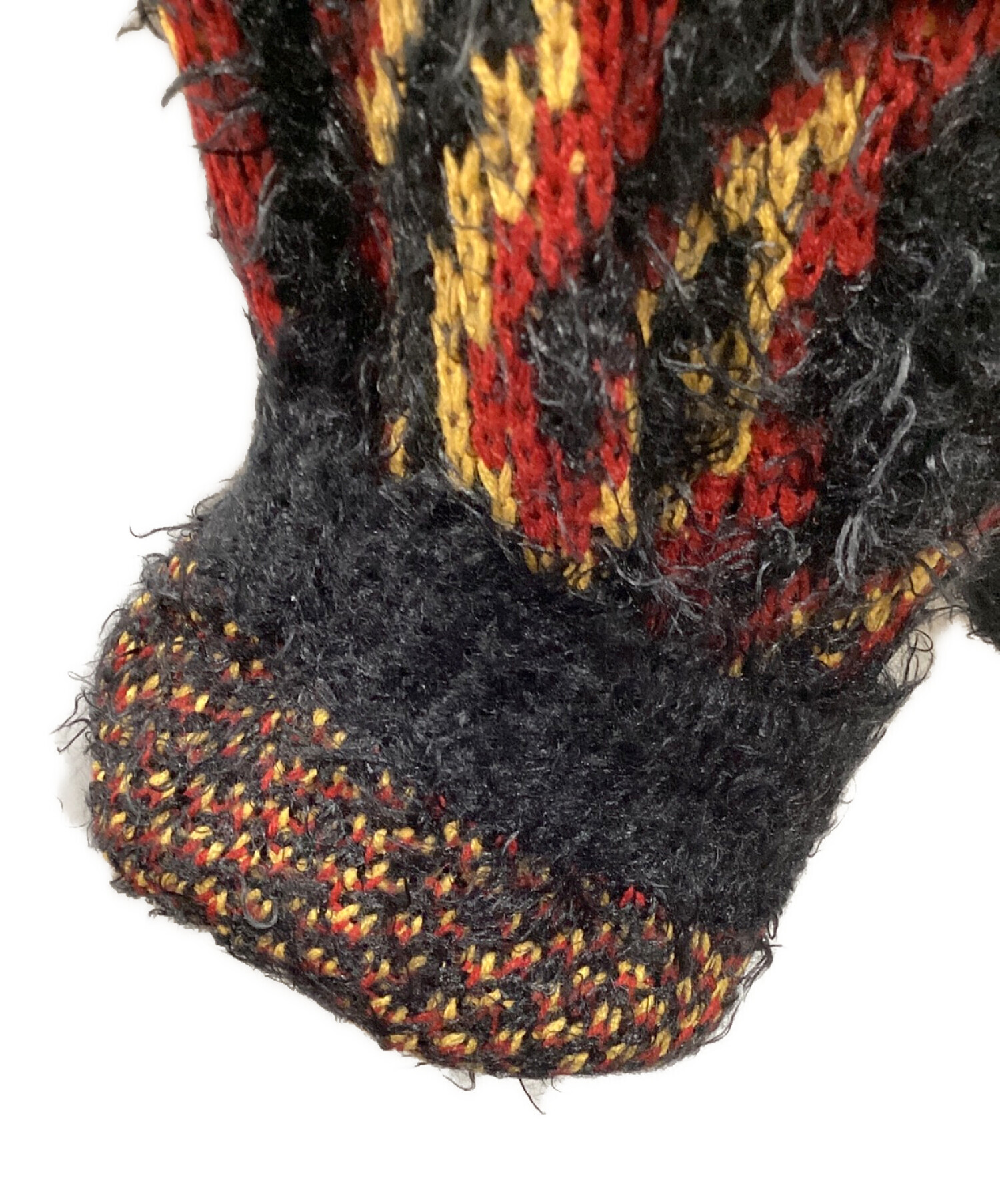 IROQUOIS (イロコイ) FLAME PATTERN JQ KNIT ブラック サイズ:3