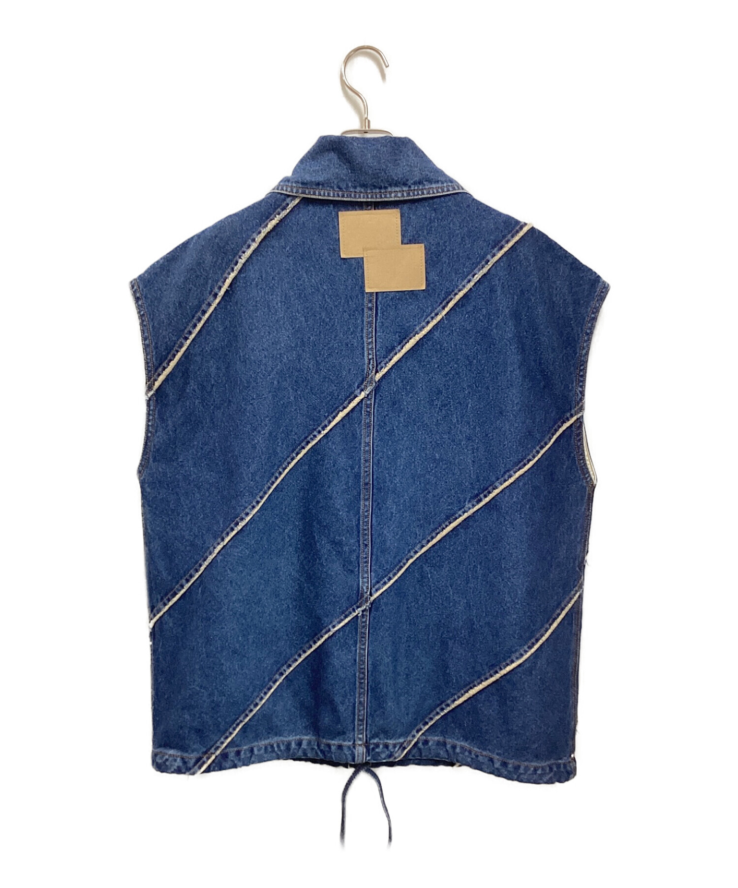 14,400円PERVERZE EcoBio Washed Denim Jumper Vest
