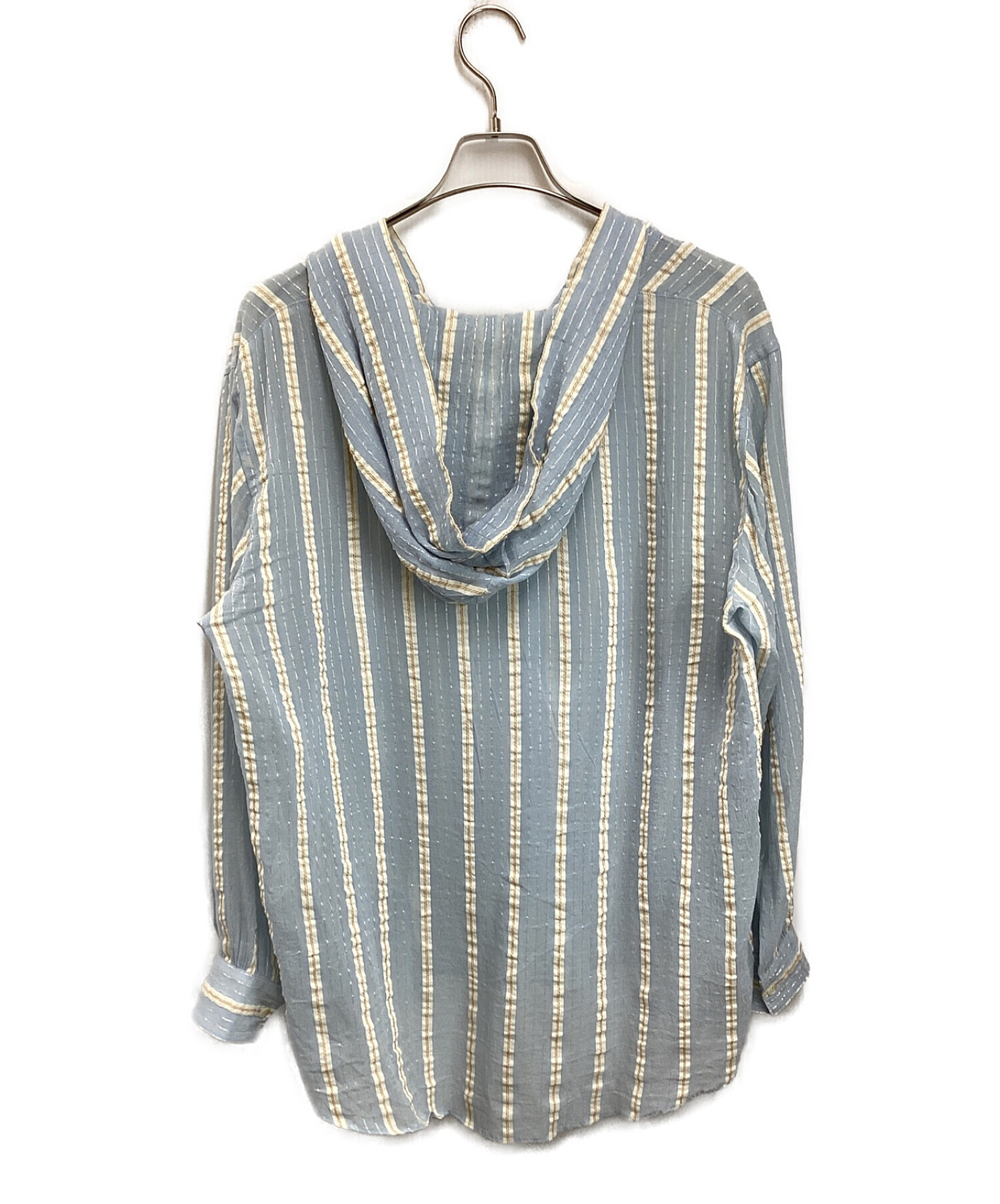 taiga igari (タイガイガリ) STRIPE TUNIC HOODIE スカイブルー サイズ:S