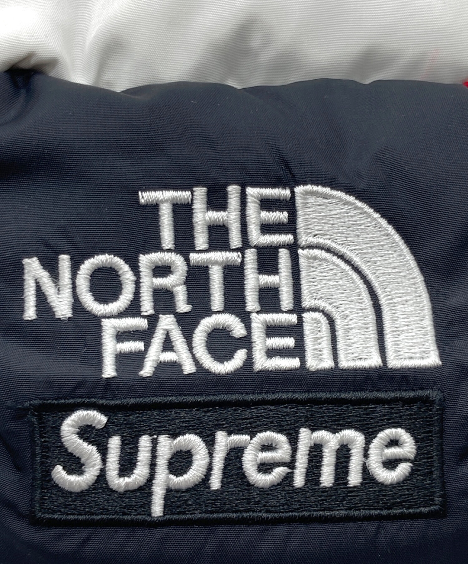 SUPREME (シュプリーム) THE NORTH FACE (ザ ノース フェイス) S Logo Nuptse Mitts レッド サイズ:M