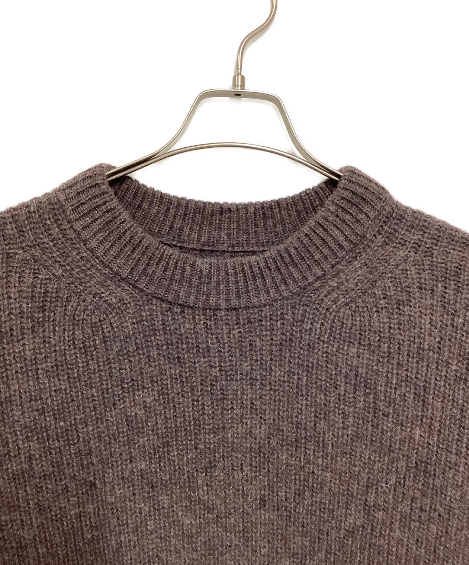 UNFIL (アンフィル) royal baby alpaca pullover ブラウン サイズ:5