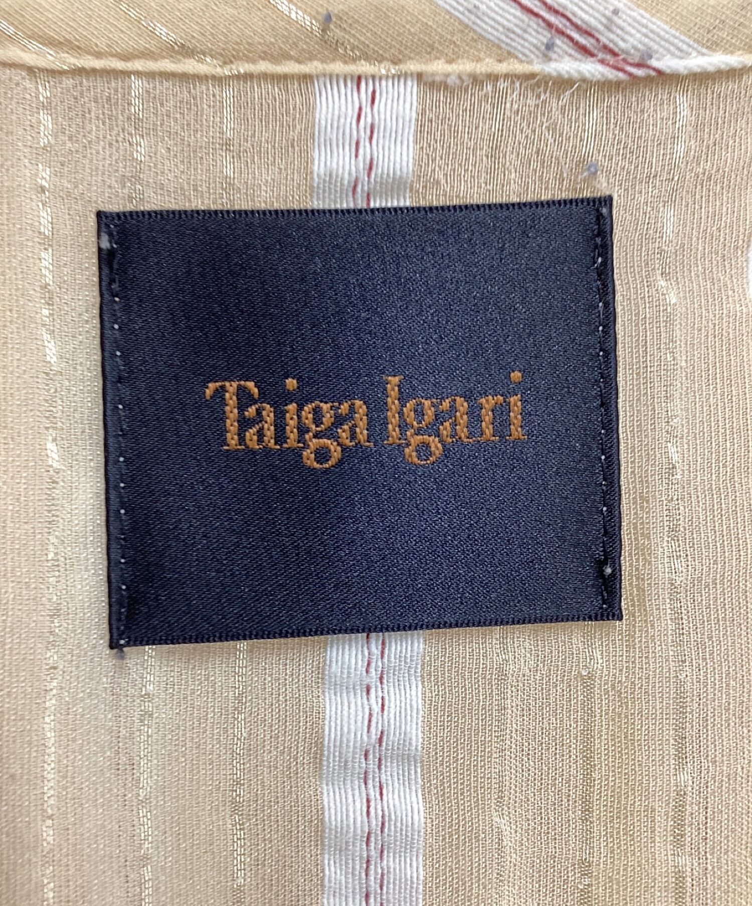 中古・古着通販】taiga igari (タイガイガリ) STRIPE TUNIC HOODIE