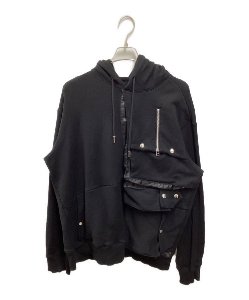 【中古・古着通販】Tamme (タム) ∠13° C-1 HOODIE ブラック