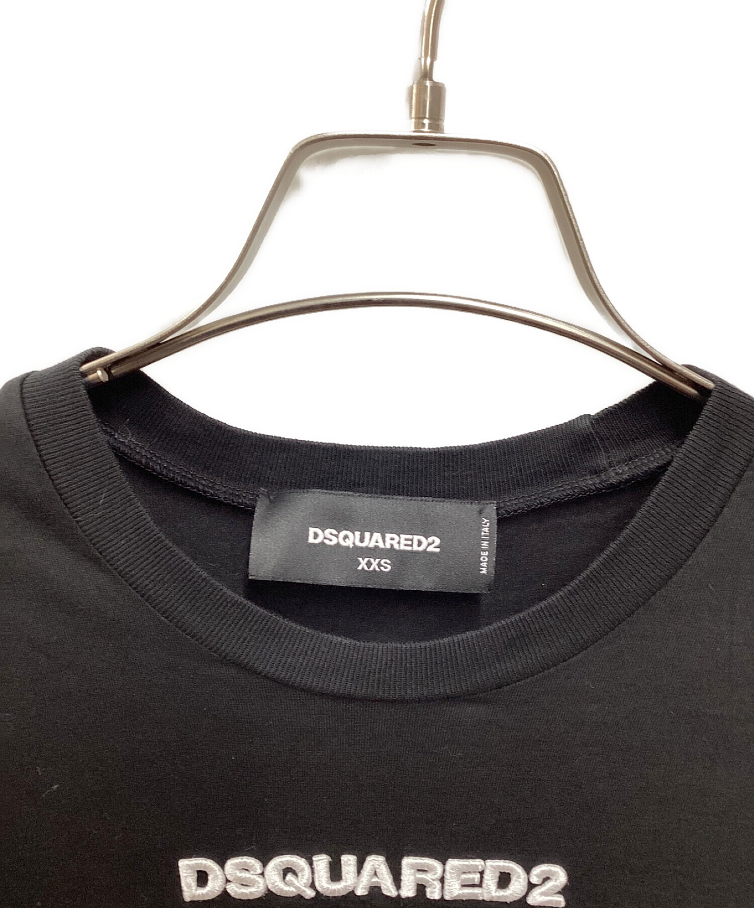 DSQUARED2 (ディースクエアード) ICON半袖Tシャツワンピース ブラック サイズ:XXS
