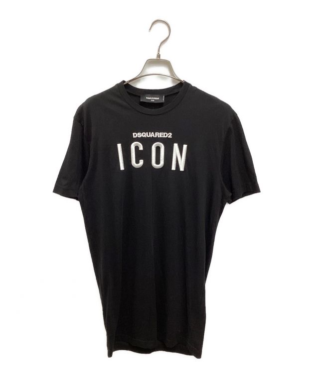 中古・古着通販】DSQUARED2 (ディースクエアード) ICON半袖Tシャツワンピース ブラック サイズ:XXS｜ブランド・古着通販  トレファク公式【TREFAC FASHION】スマホサイト