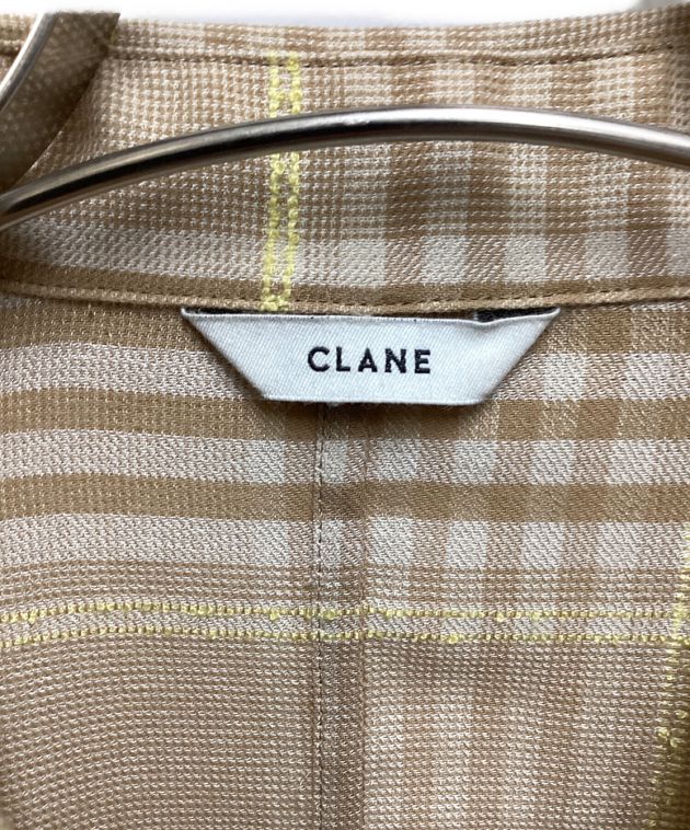 中古・古着通販】CLANE (クラネ) LOOP LINE CHECK SHORT SHIRT