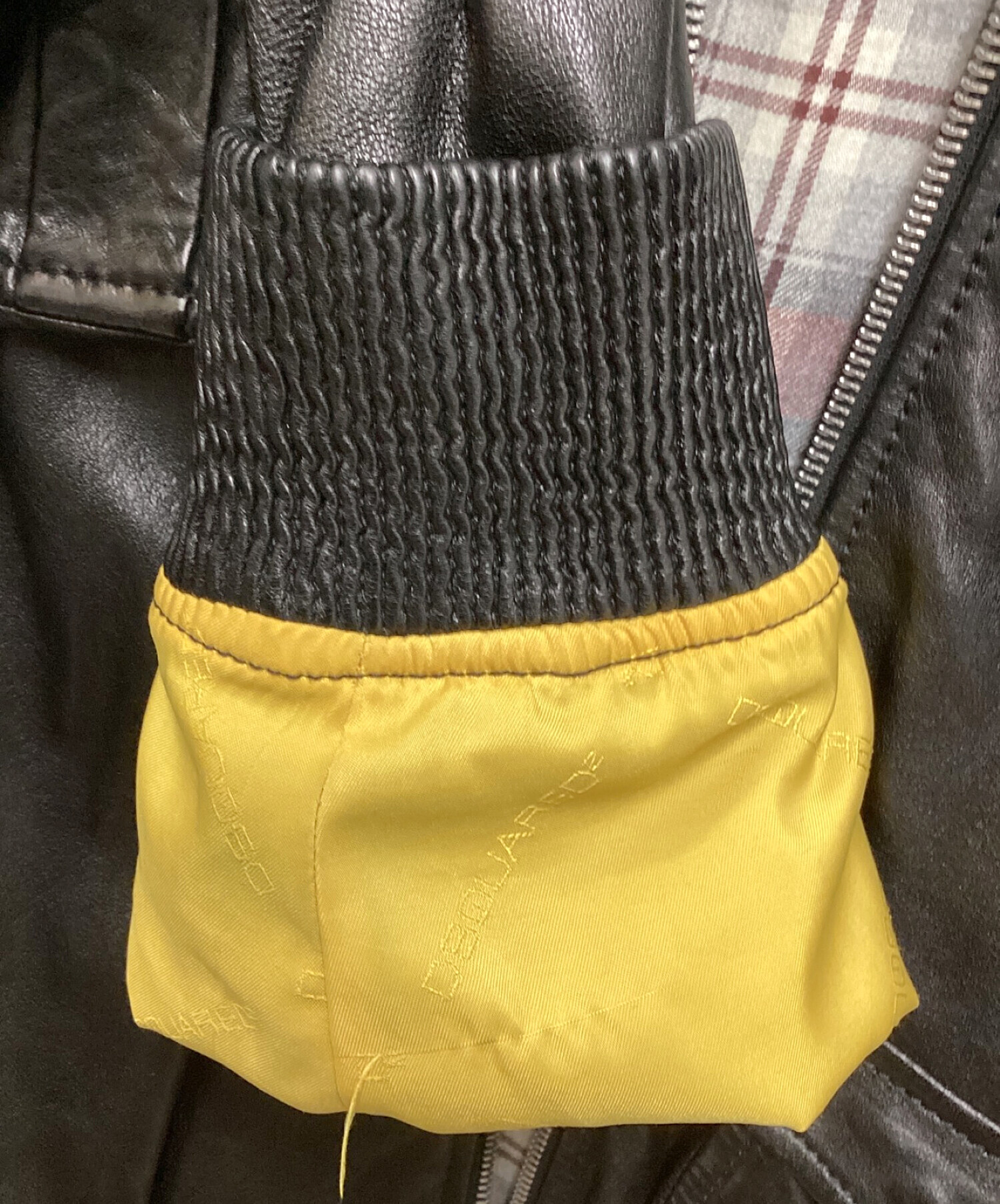 中古・古着通販】DSQUARED2 (ディースクエアード) レザーブルゾン