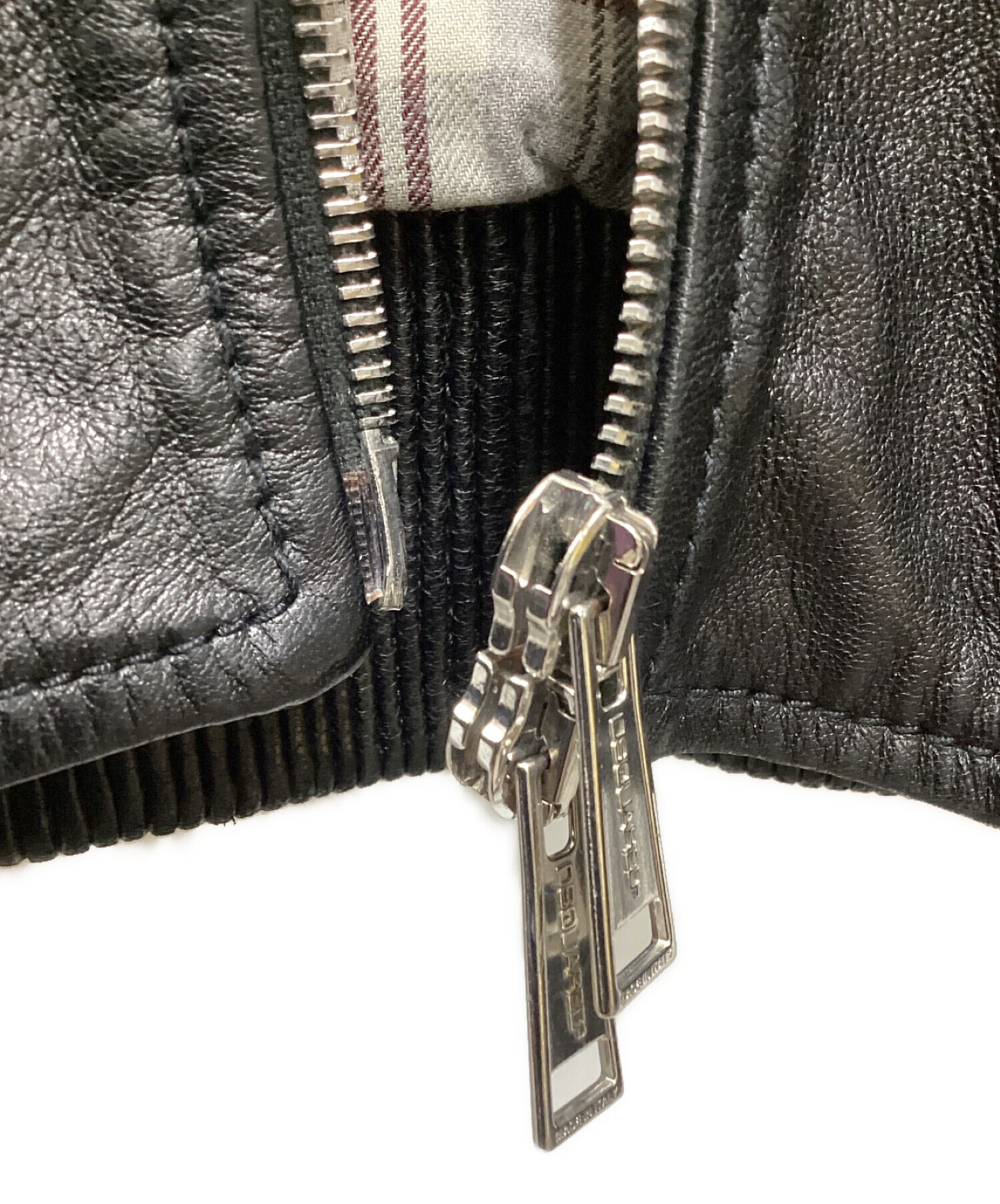 中古・古着通販】DSQUARED2 (ディースクエアード) レザーブルゾン