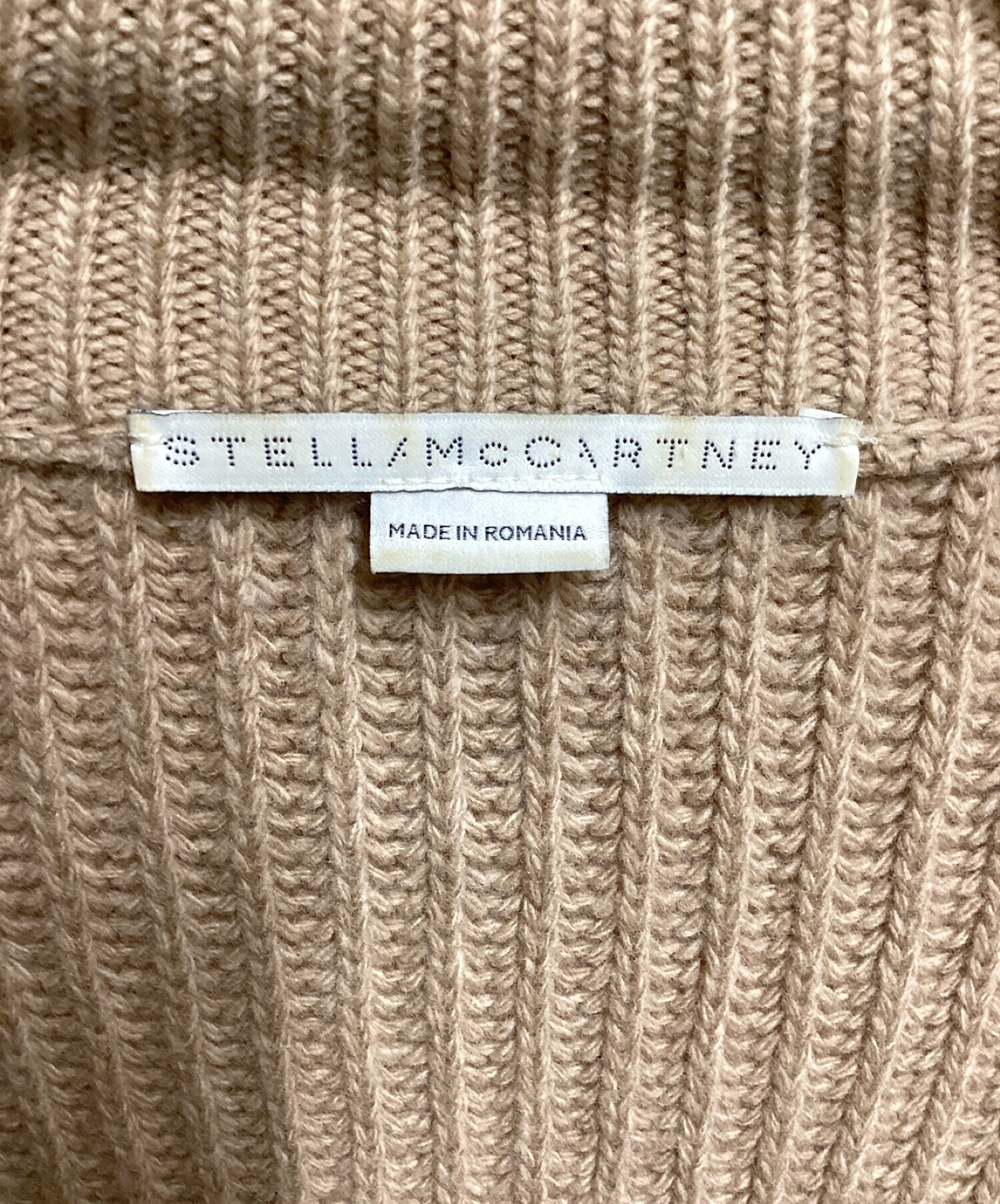 STELLA McCARTNEY (ステラマッカートニー) フェイクファードッキングニットベスト ブラウン サイズ:38