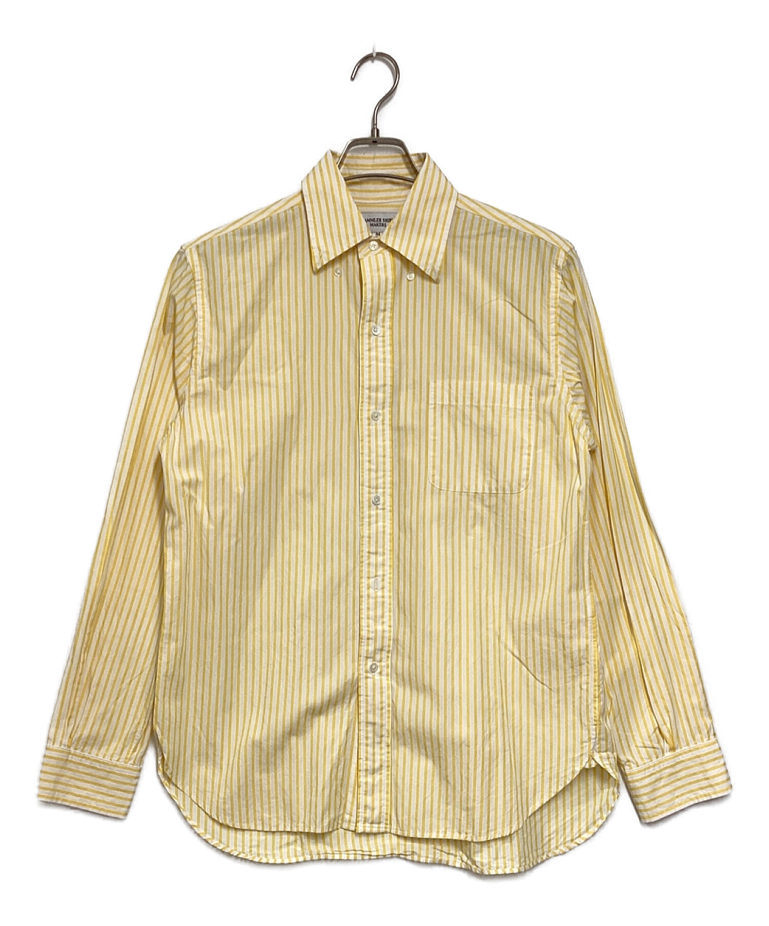 中古・古着通販】SAMMLER SHIRT MAKERS (ザムラーシャツメイカーズ) ボタンダウンストライプシャツ イエロー サイズ:M｜ブランド・古着通販  トレファク公式【TREFAC FASHION】スマホサイト