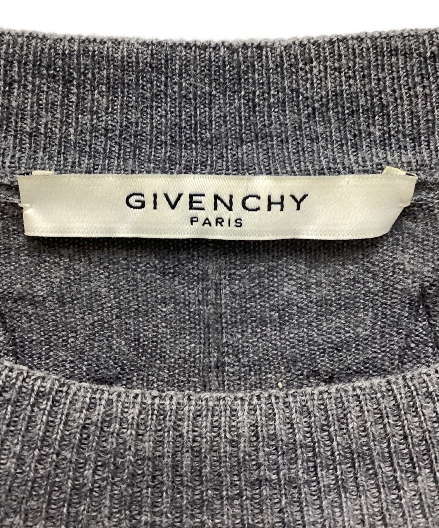 中古・古着通販】GIVENCHY (ジバンシィ) スターパッチニット グレー